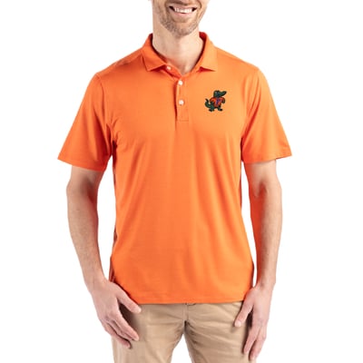Florida Gators Cutter & Buck Coastline Epic Comfort Eco Recycled Polo - Orange