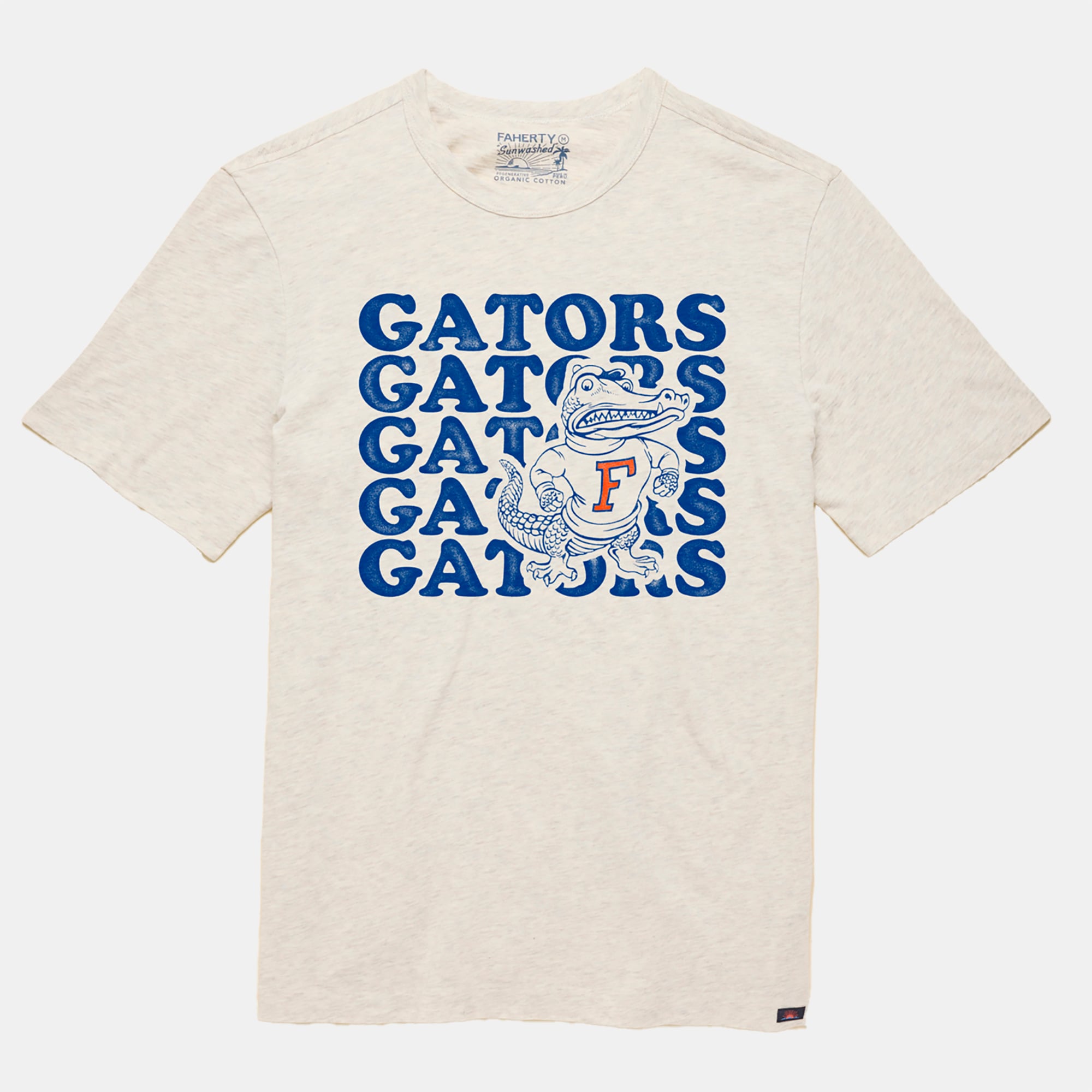 T-shirt FAHERTY beige délavé aux couleurs des Florida Gators pour homme