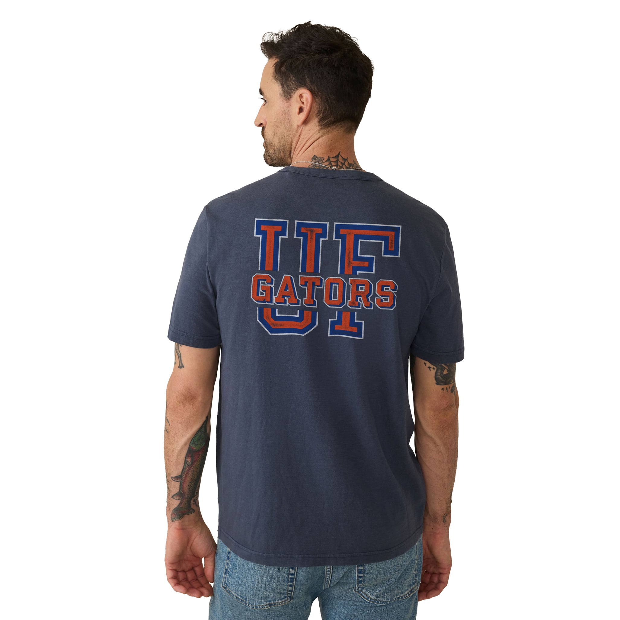 T-shirt à poche FAHERTY bleu marine Florida Gators pour homme