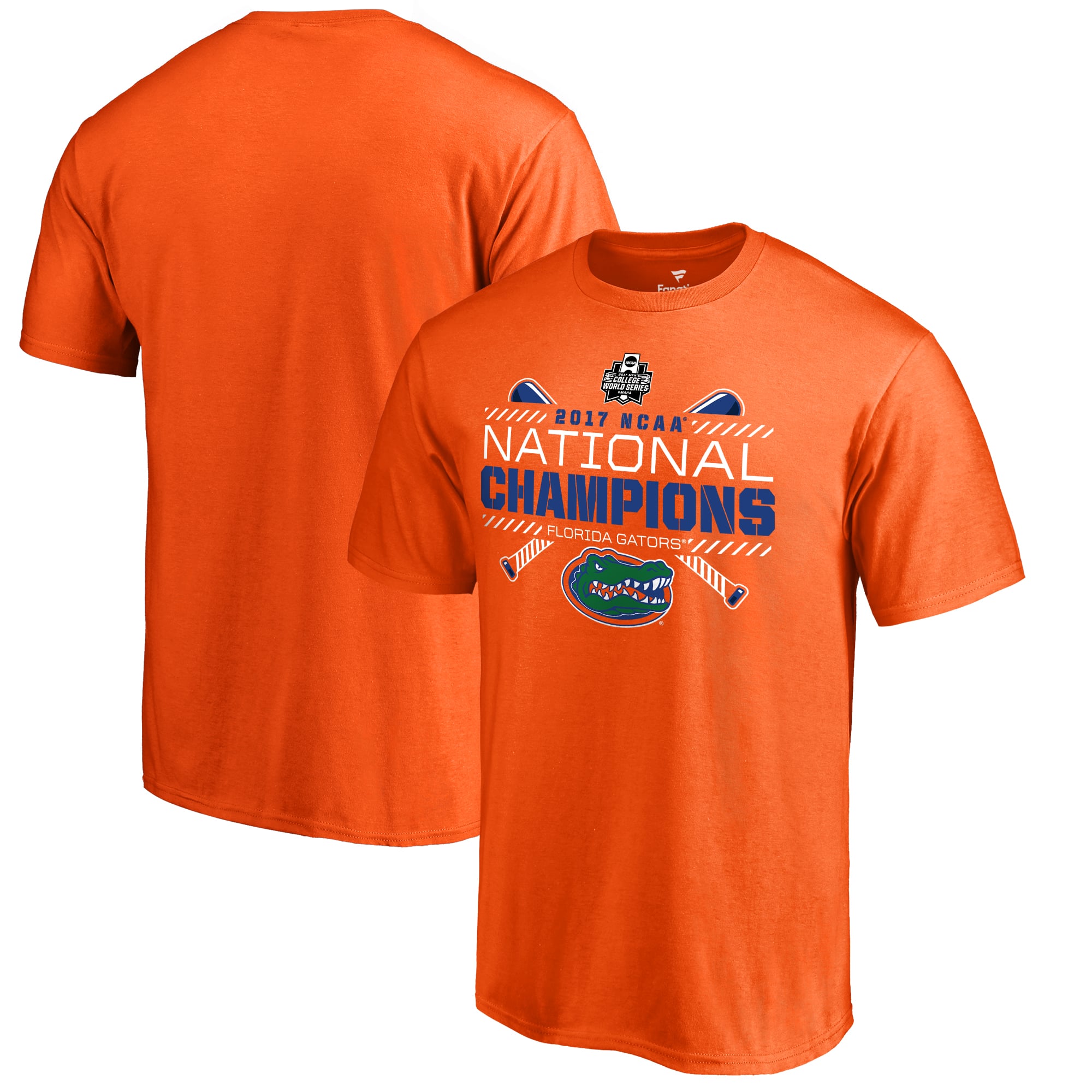 Men's Fanatics Orange Florida Gators 2017 NCAA Men's Baseball
