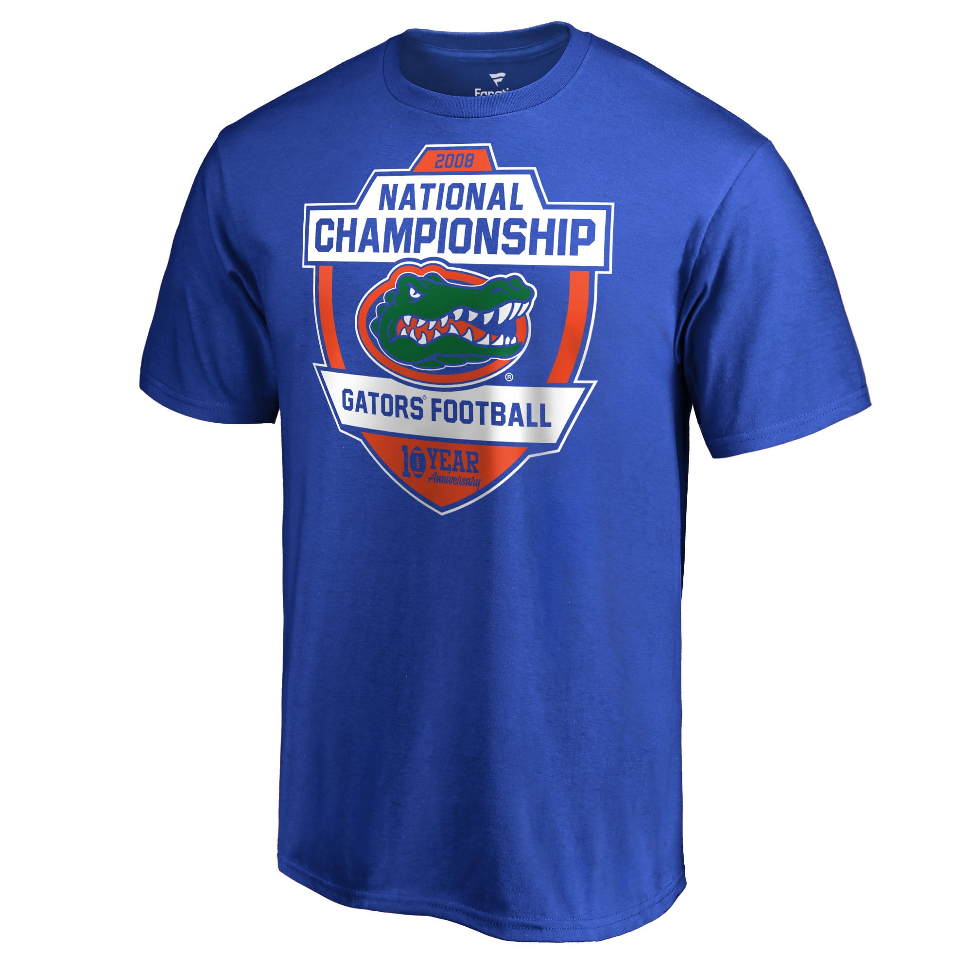 Men's Fanatics Royal Florida Gators 10th Anniversary 2008 Football