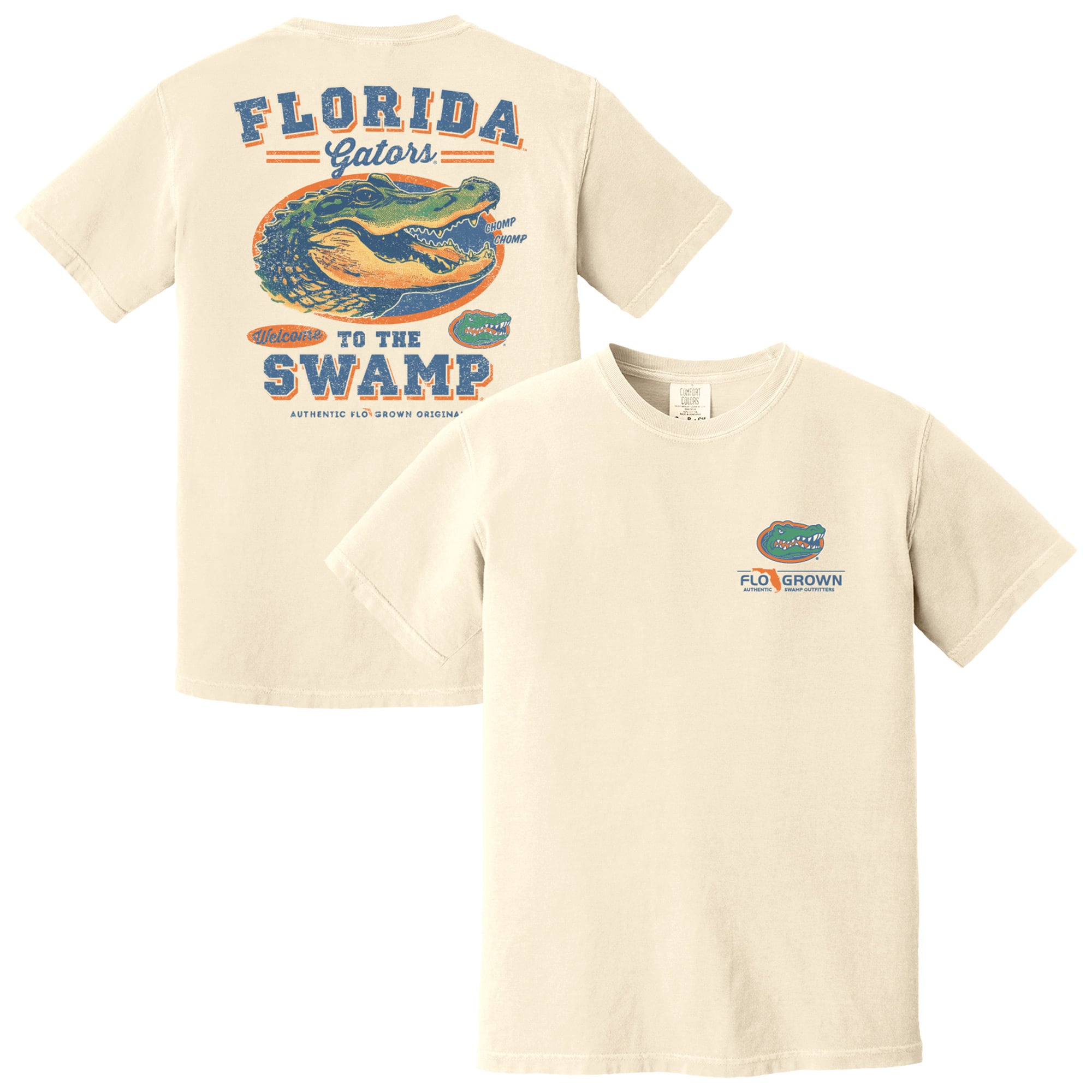 T-shirt FloGrown crème pour homme, mascotte vintage des Florida Gators