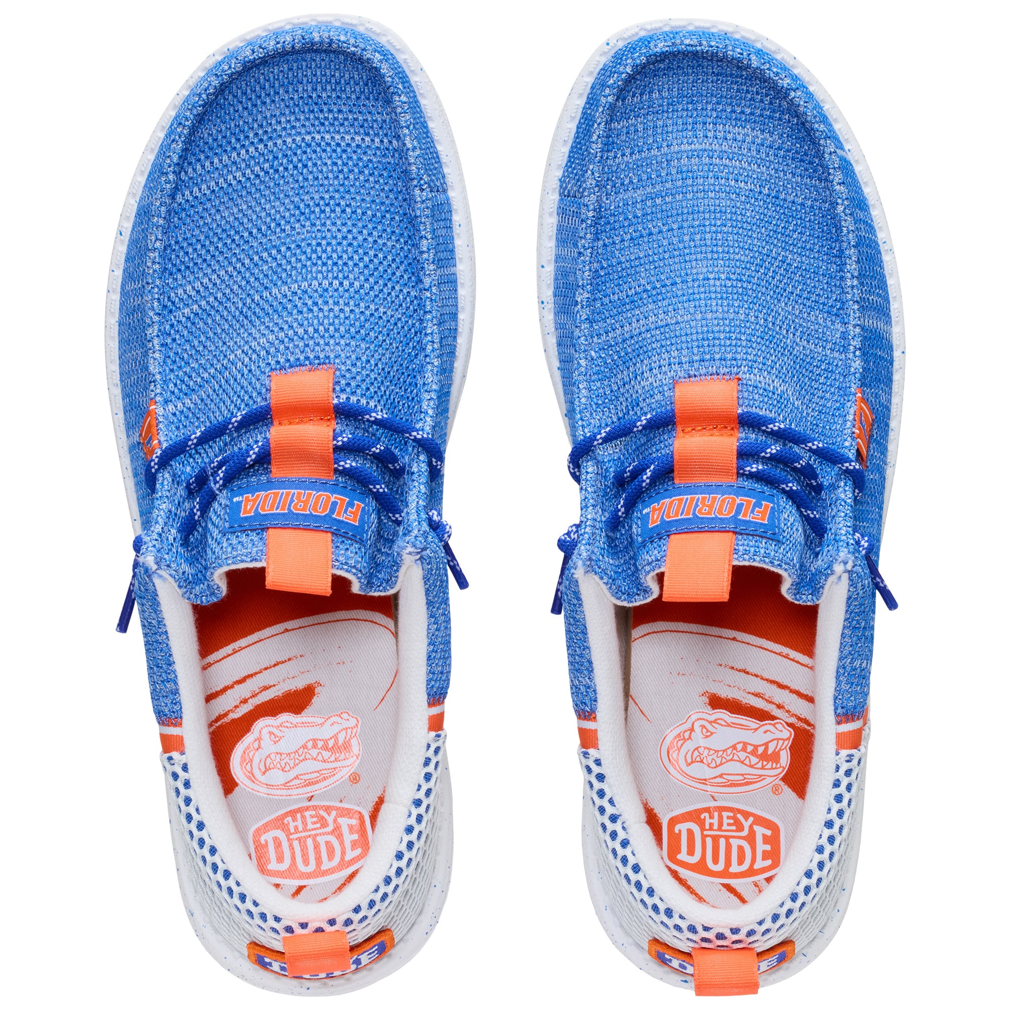 Men's Hey Dude Royal Florida Gators Wally Stretch Sox Shoes