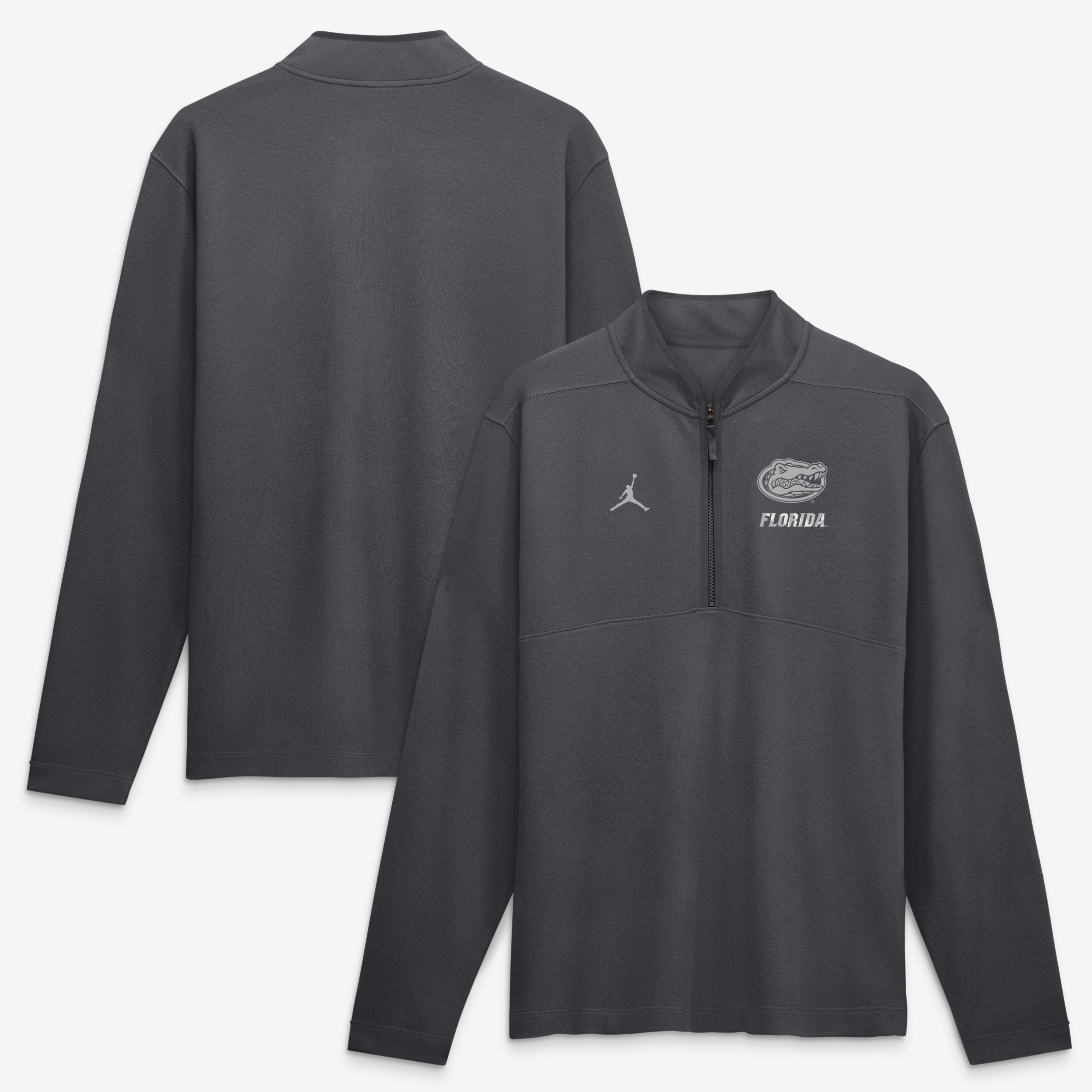 Pull-over Jordan Brand anthracite Florida Gators Dri-FIT Victory à demi-zip pour homme