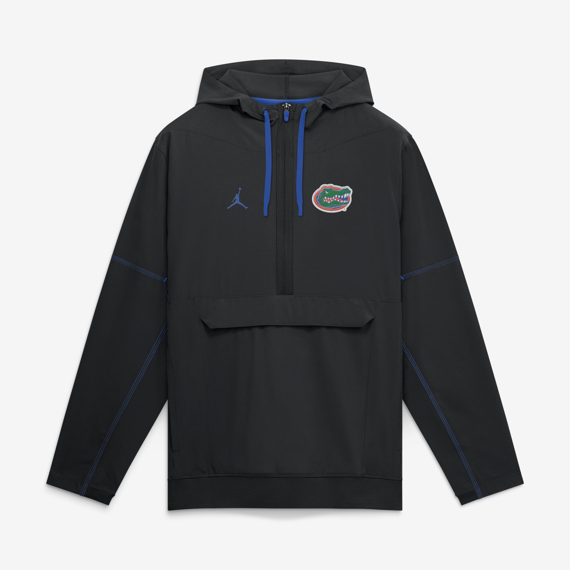 Veste anorak à demi-zip et capuche Jordan Brand Royal Florida Gators 2026 pour homme
