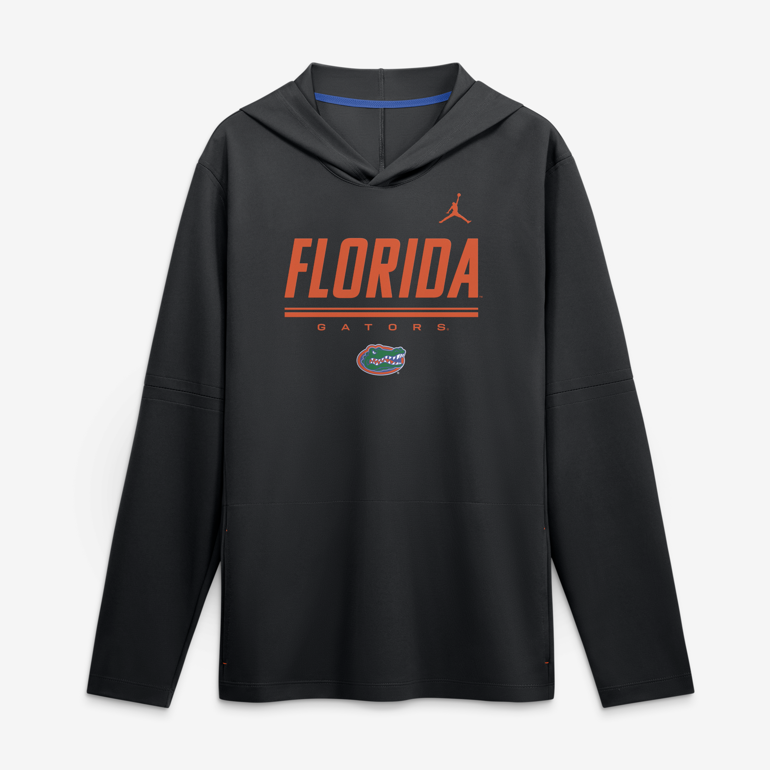 Haut à capuche léger manches longues Jordan Brand Royal Florida Gators 2026 Sideline pour homme