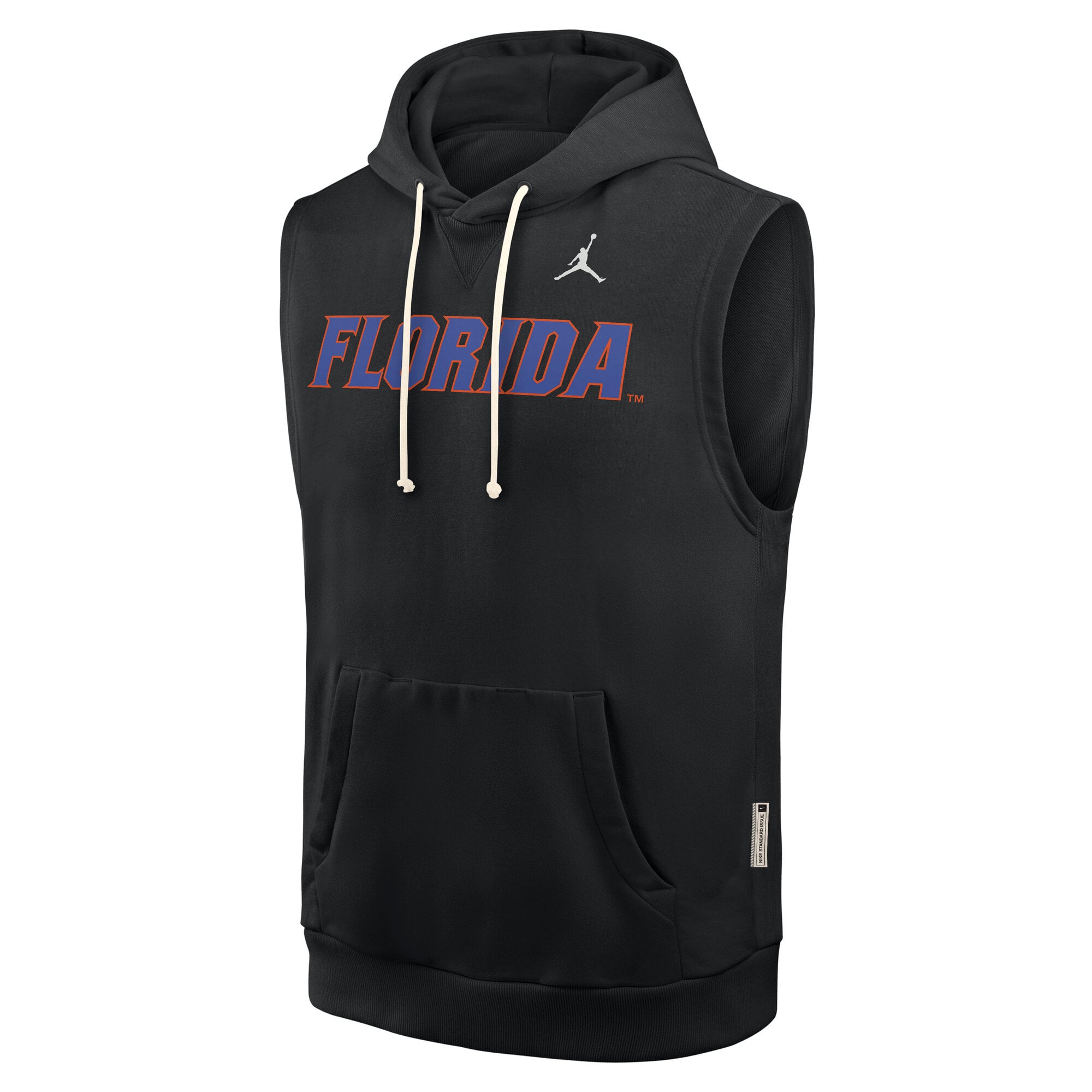 Sweat à capuche sans manches Jordan Brand noir Florida Gators 2026 Sideline pour homme, en tissu Dri-FIT