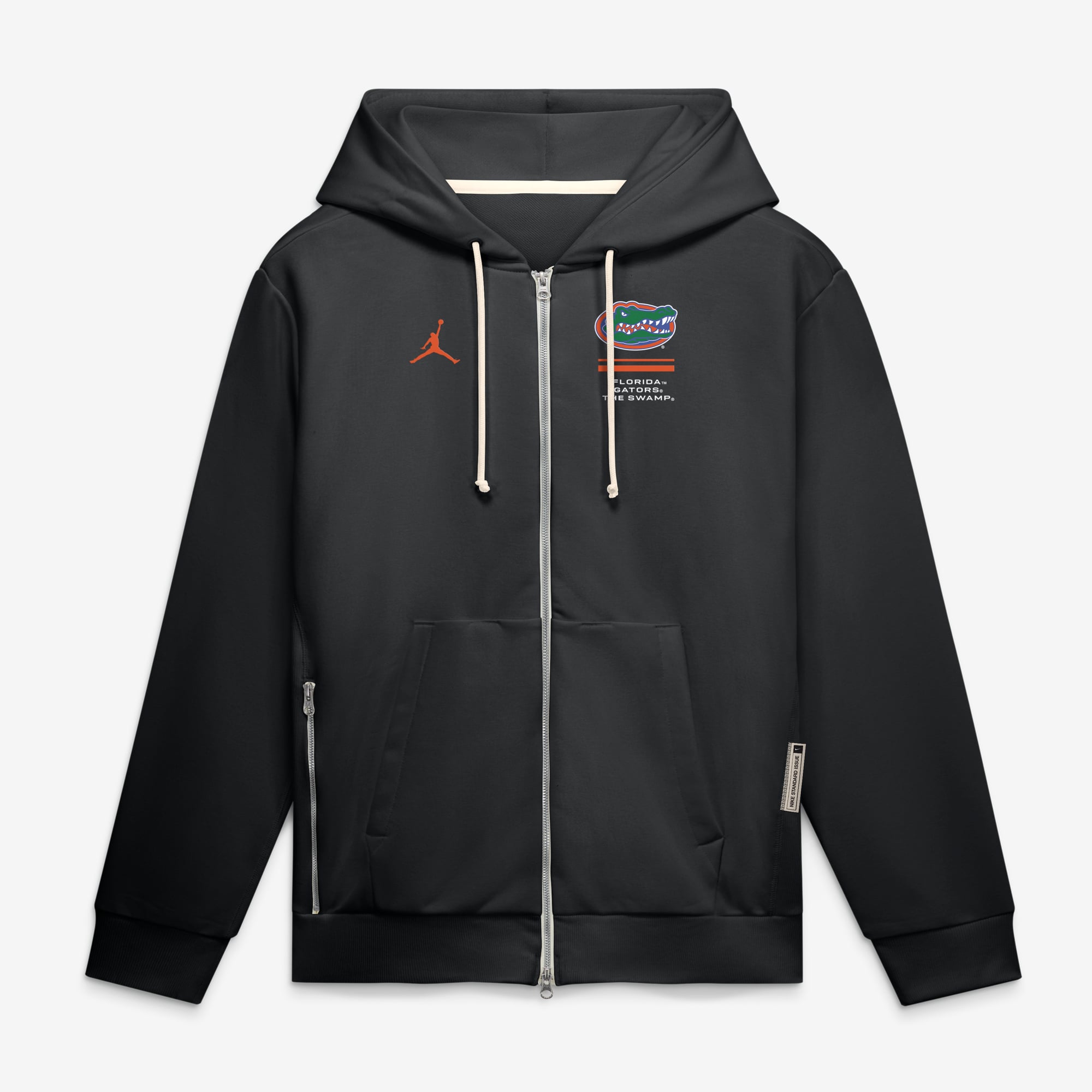 Sweat à capuche zippé Jordan Brand noir Florida Gators 2026 Sideline Standard Issue Dri-FIT pour homme