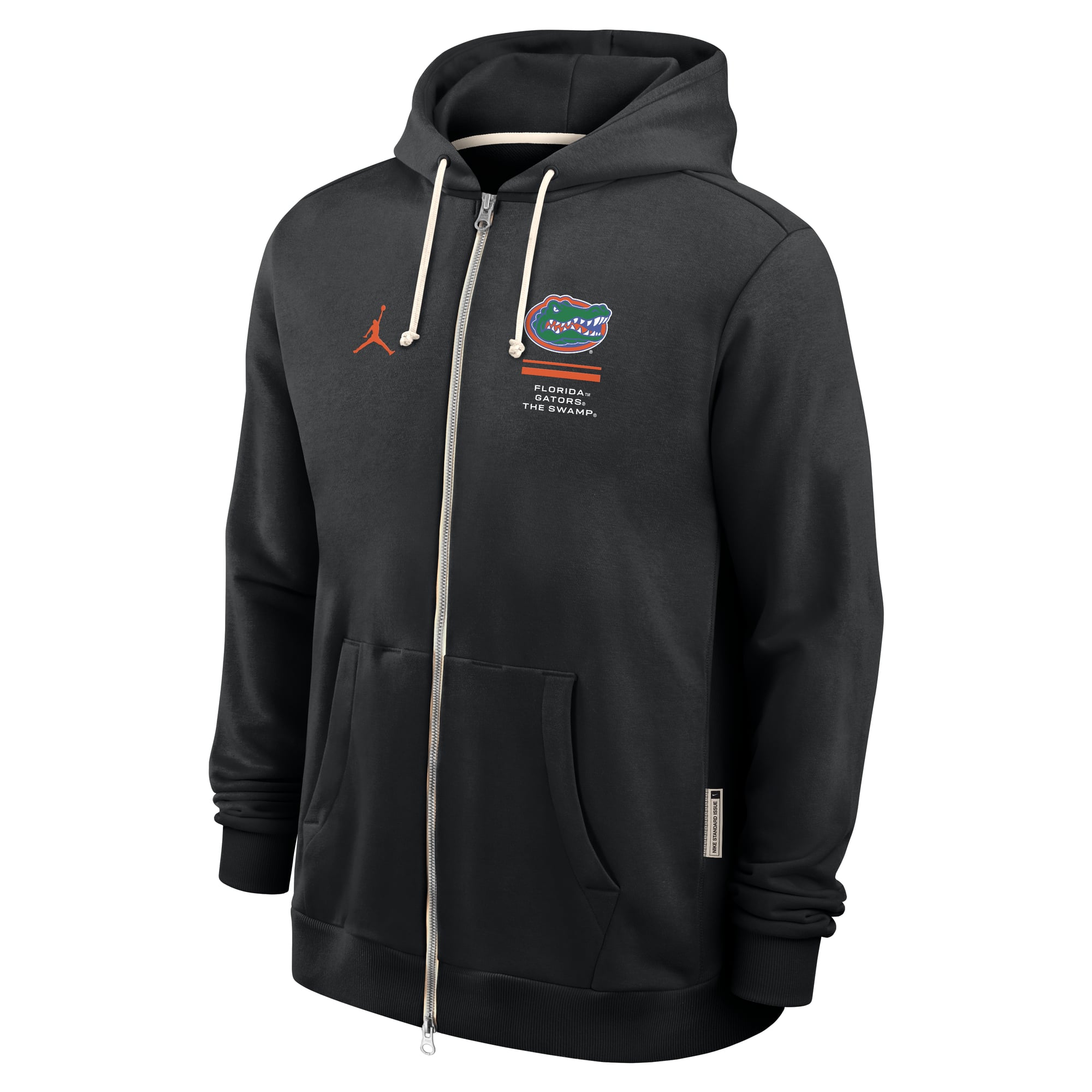 Sweat à capuche zippé Jordan Brand noir Florida Gators 2026 Sideline Standard Issue Dri-FIT pour homme