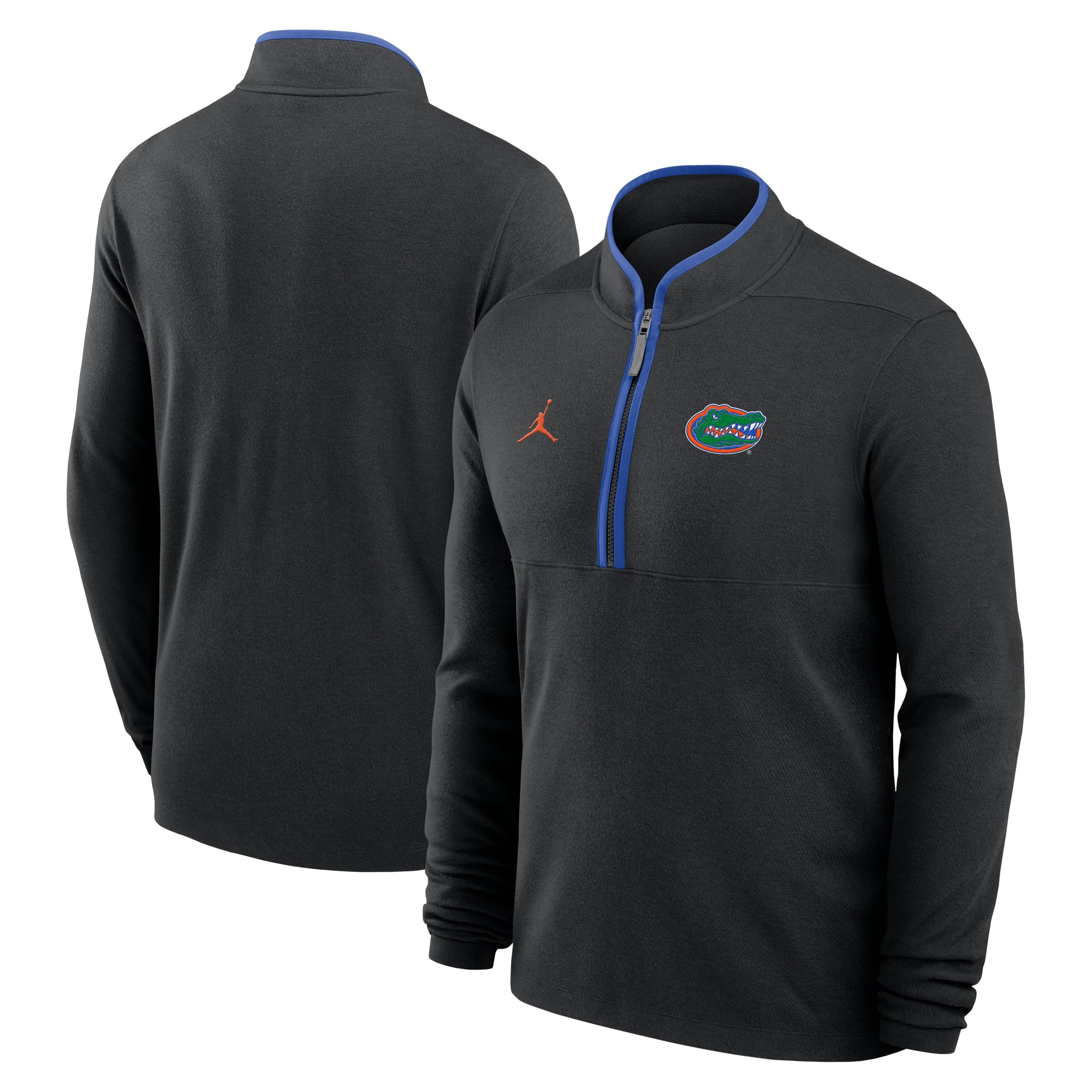 Pull à demi-zip Jordan Brand noir Florida Gators Courtside Victory Dri-FIT pour homme