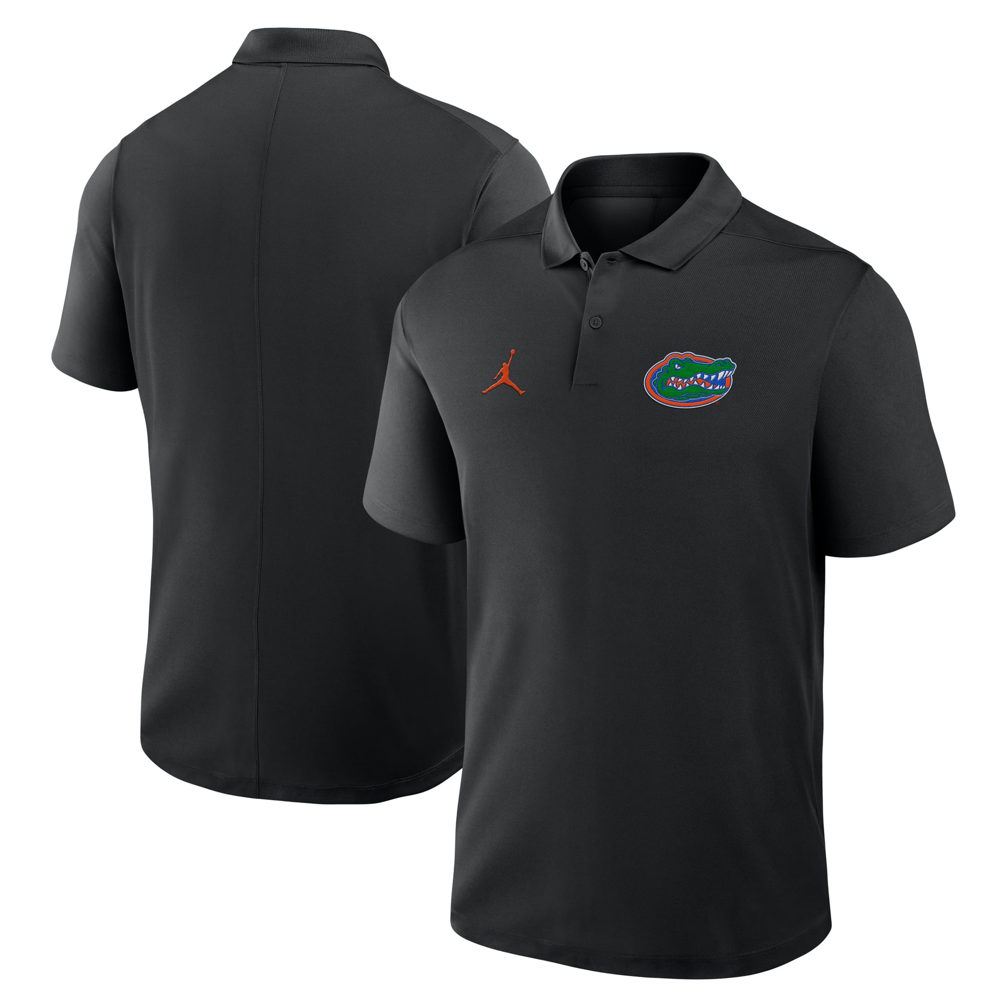 Polo Jordan Brand noir pour homme avec logo principal des Florida Gators Primetime Victory