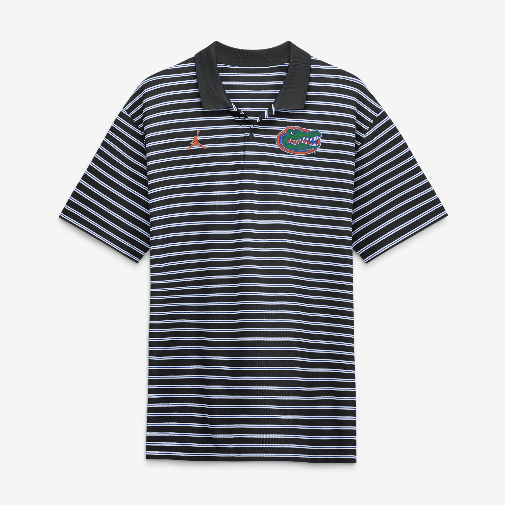 Men's Jordan Brand Royal/White Florida Gators Primetime Victory Striped Dri-FIT Polo
