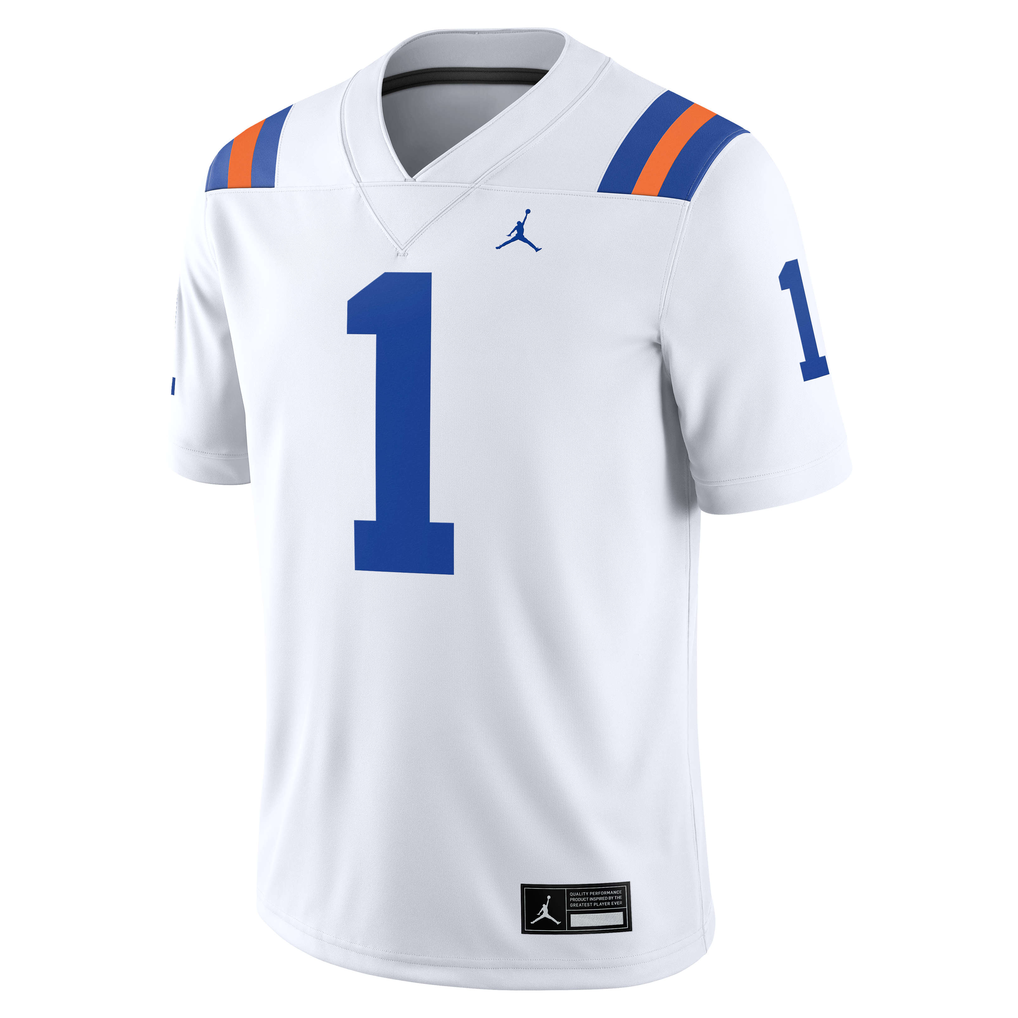 Maillot de football américain alternatif Jordan Brand n° 1 blanc Florida Gators pour homme