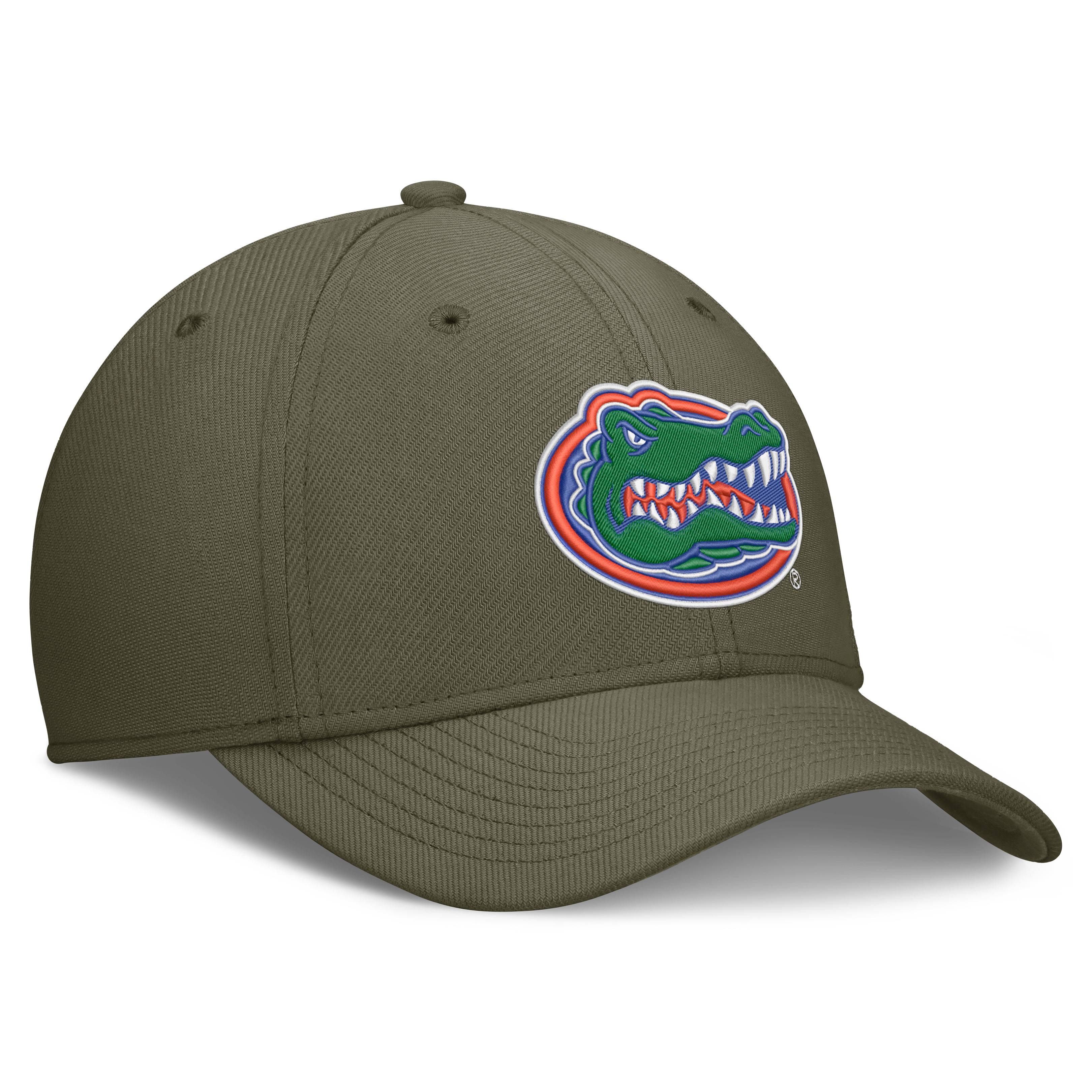 Casquette Jordan Brand Olive Florida Gators Primetime SwooshFlex Dri-FIT pour homme