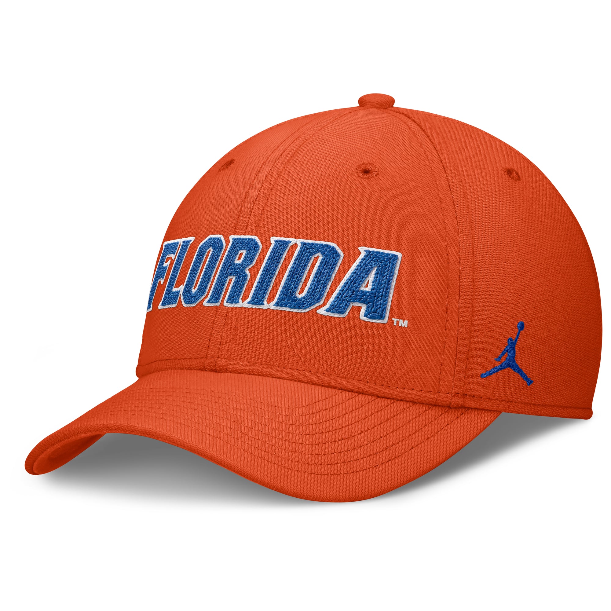 Casquette Jordan Brand Orange Florida Gators Letter Rise SwooshFlex Dri-FIT pour homme