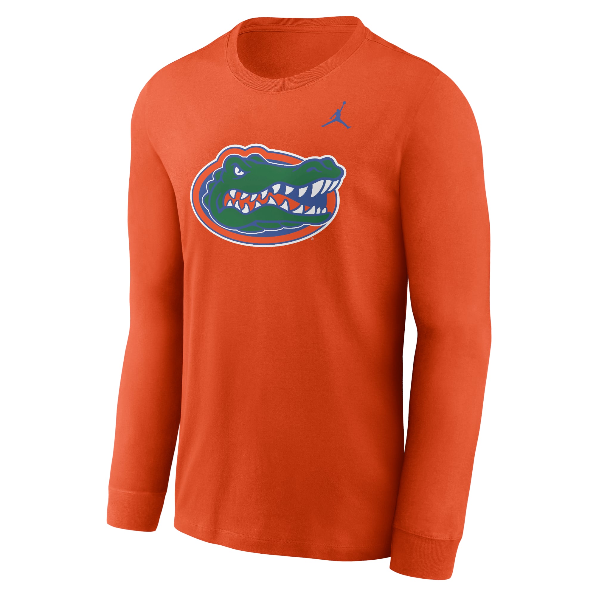 T-shirt à manches longues avec logo principal Jordan Brand Royal Florida Gators pour hommes