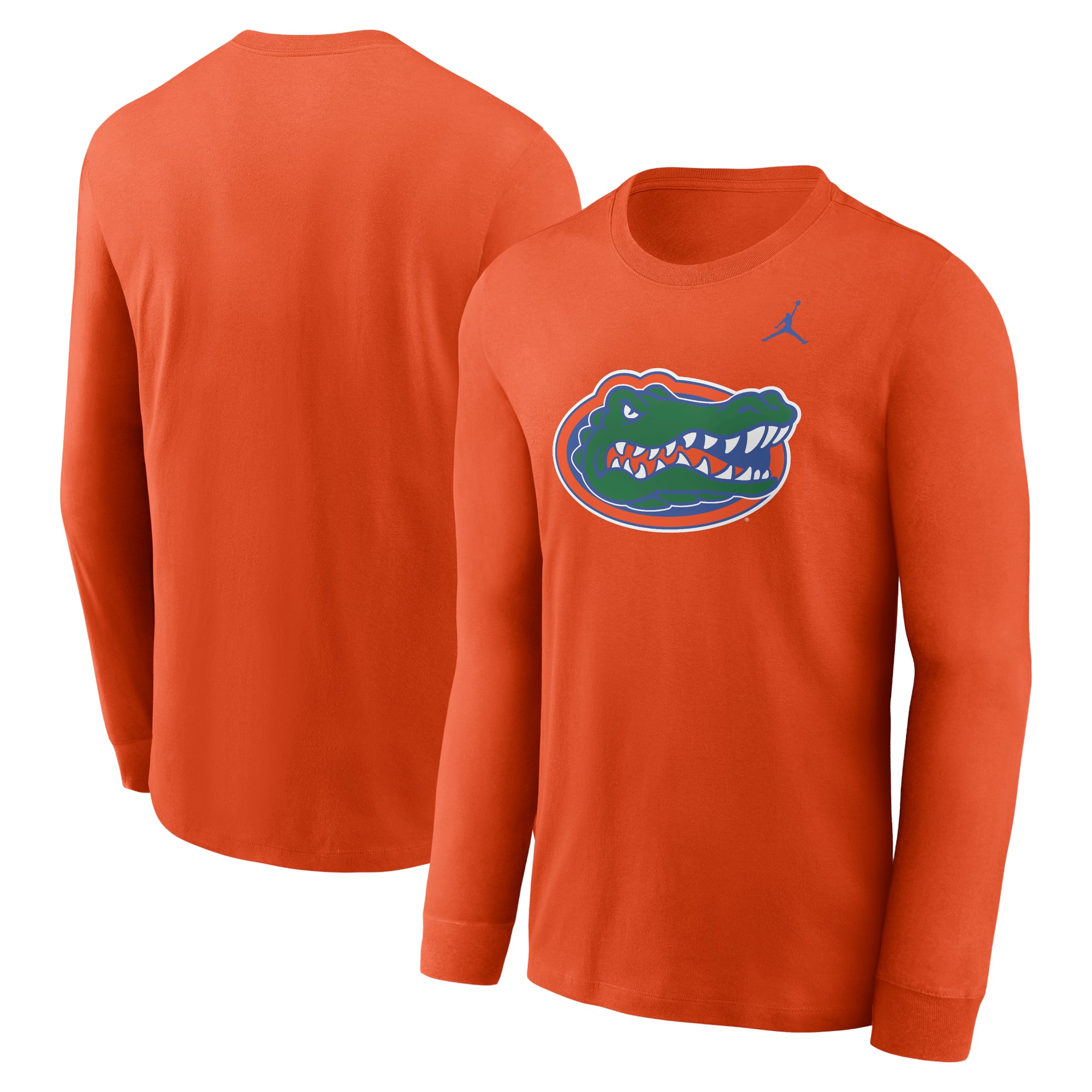 T-shirt à manches longues avec logo principal Jordan Brand Royal Florida Gators pour hommes