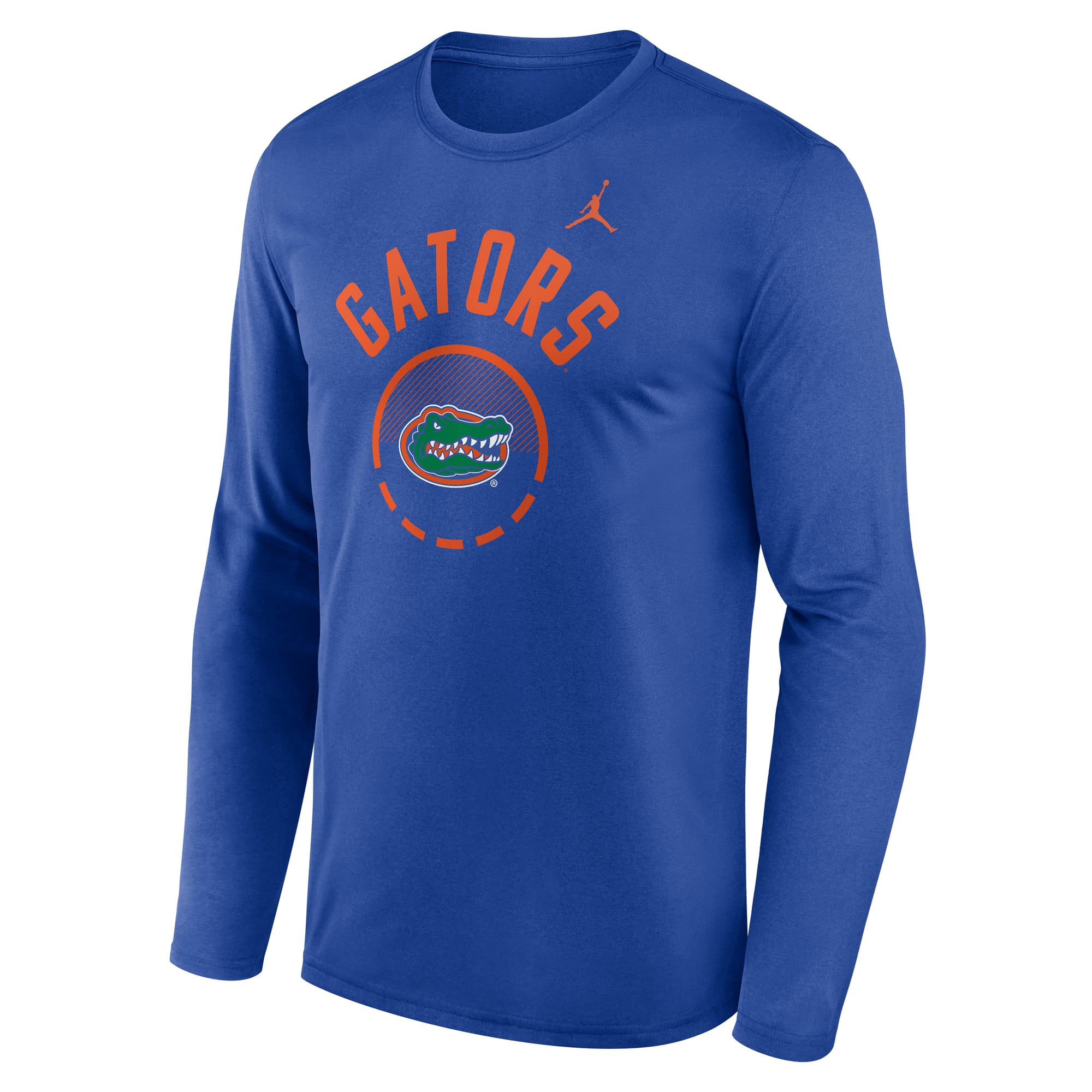 T-shirt à manches longues Jordan Brand Royal Florida Gators 2026 Courtside Basketball Shootaround Legend Dri-FIT pour homme
