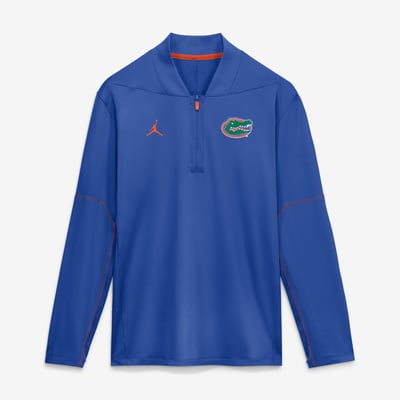 Florida Gators Jordan Brand Men's 2026 Sideline Midweight Half-Zip Dri-FIT Pullover - Royal
