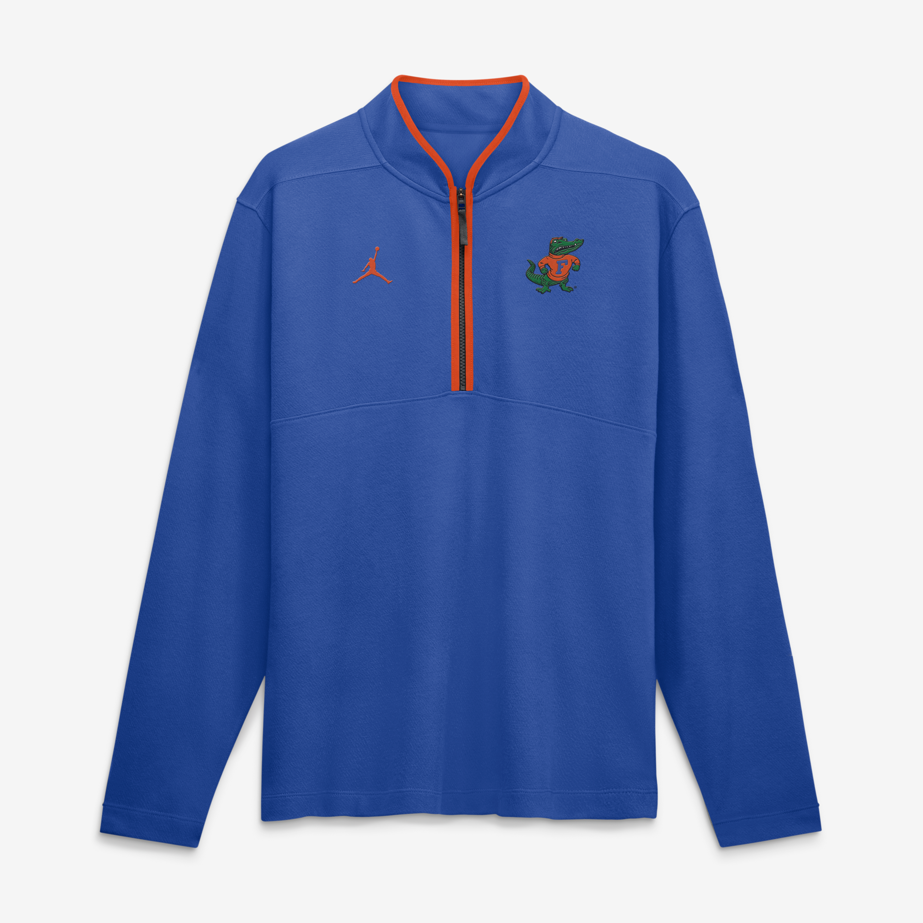 Pull à demi-zip Jordan Brand Royal Florida Gators Courtside Victory Dri-FIT pour homme
