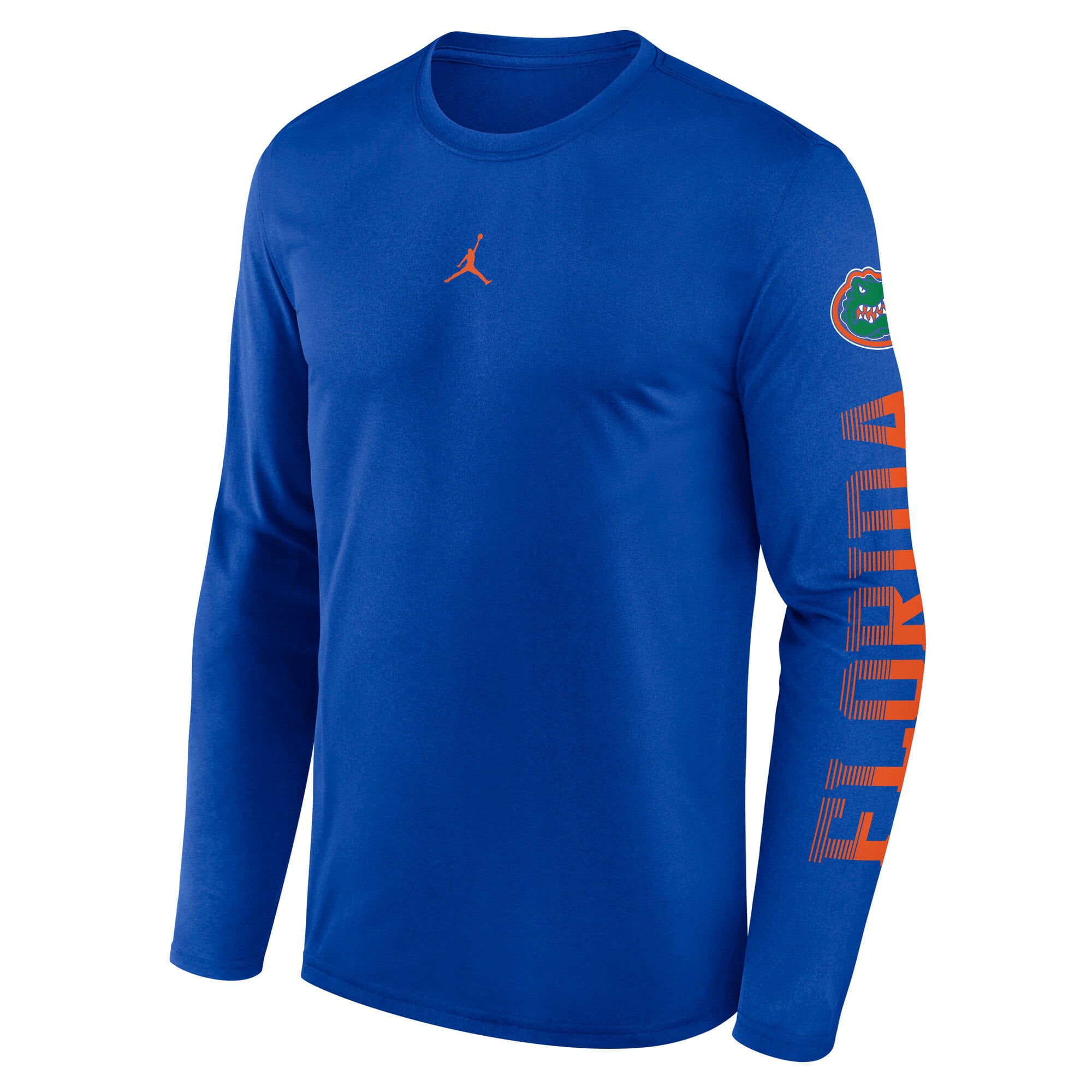 T-shirt à manches longues Jordan Brand Royal Florida Gators Primetime Logo Sleeve Legend Dri-FIT pour homme