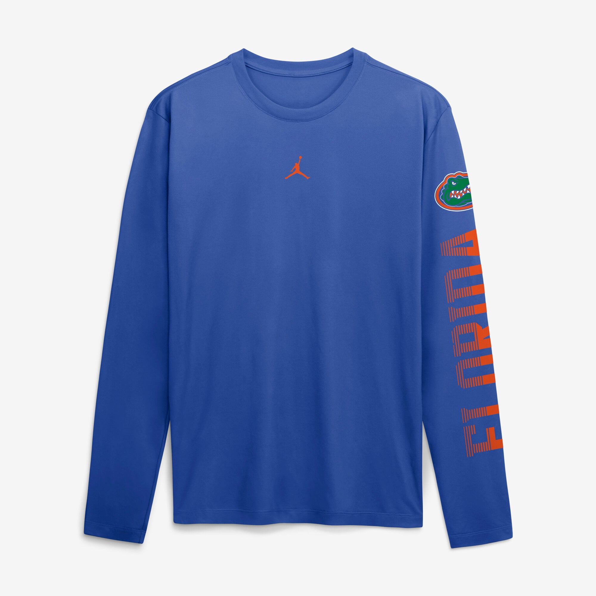 T-shirt à manches longues Jordan Brand Royal Florida Gators Primetime Logo Sleeve Legend Dri-FIT pour homme