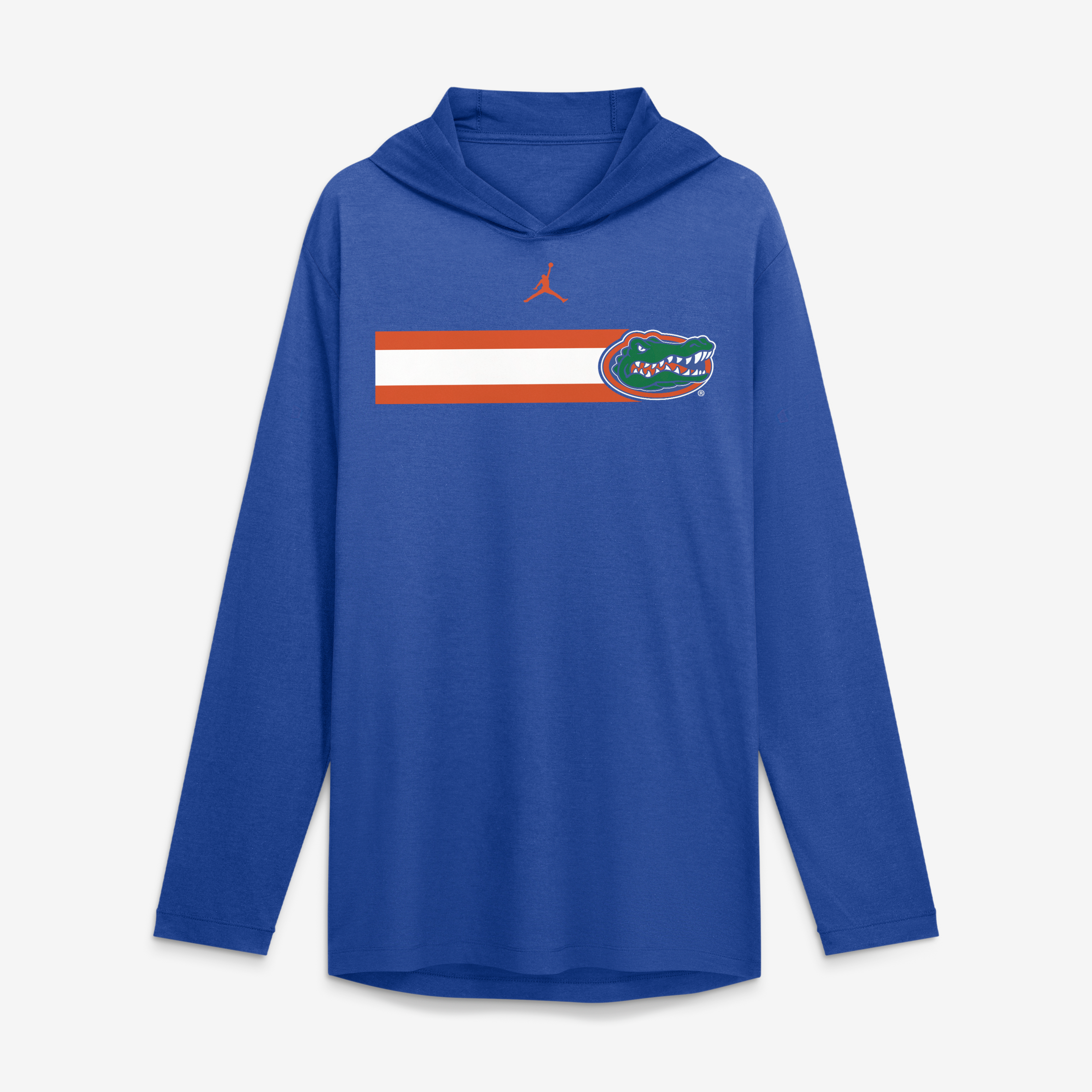 T-shirt à capuche manches longues Jordan Brand Royal Florida Gators Primetime Pattern Tri-Blend Dri-FIT pour homme
