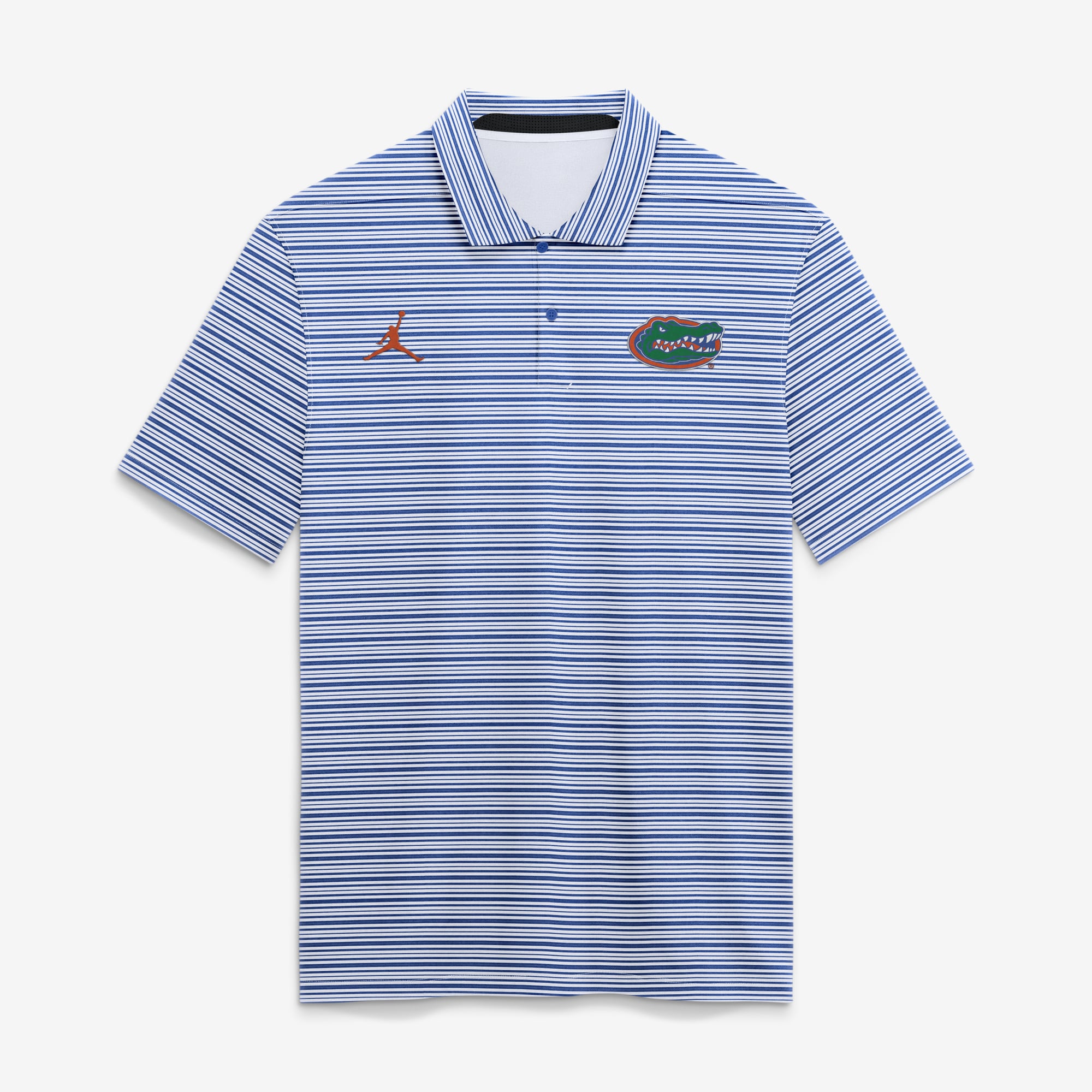 Polo rayé Dri-FIT Royal Florida Gators Primetime Vapor de Jordan Brand pour homme