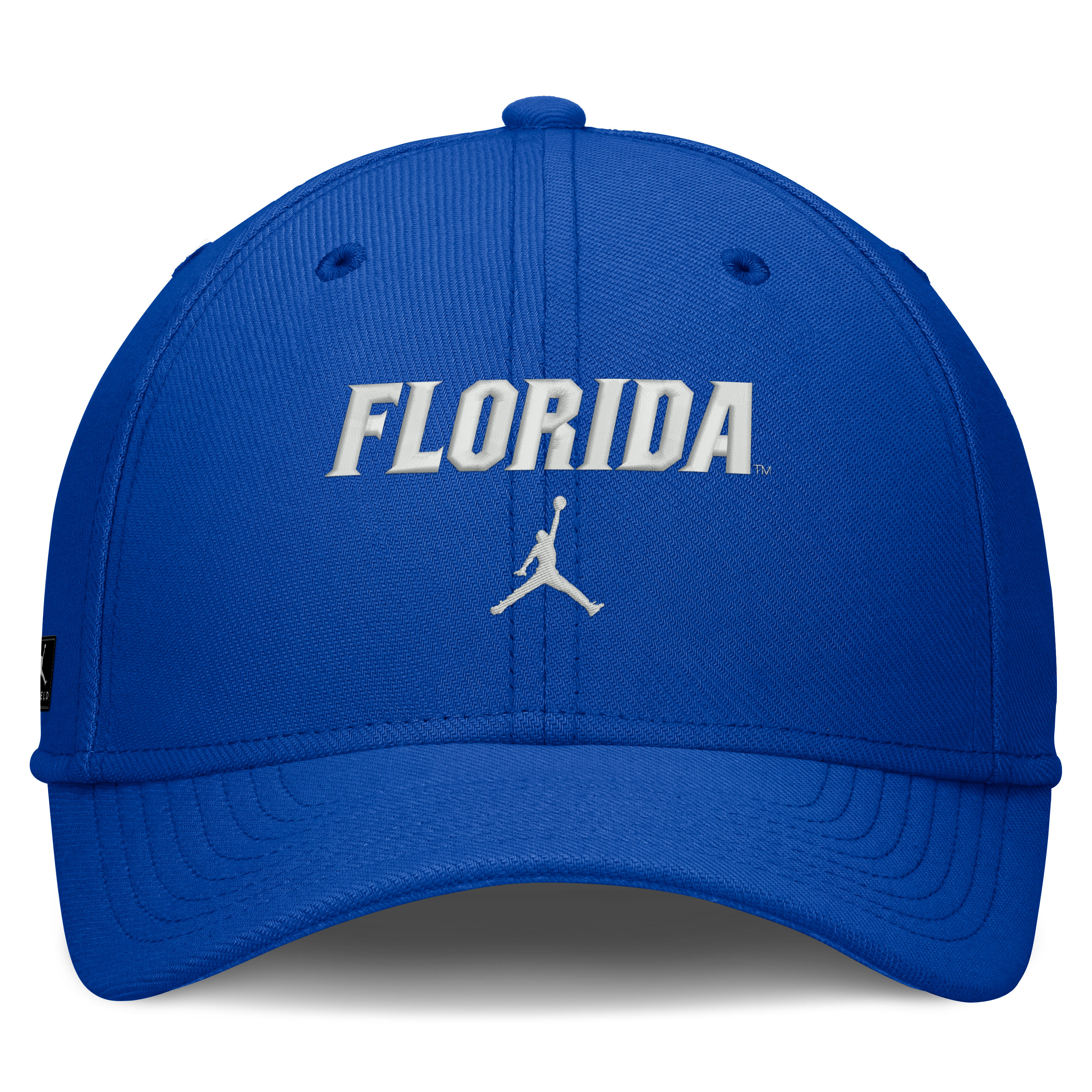Casquette Jordan Brand Royal Florida Gators Rise On-Field SwooshFlex Dri-FIT Flex pour homme