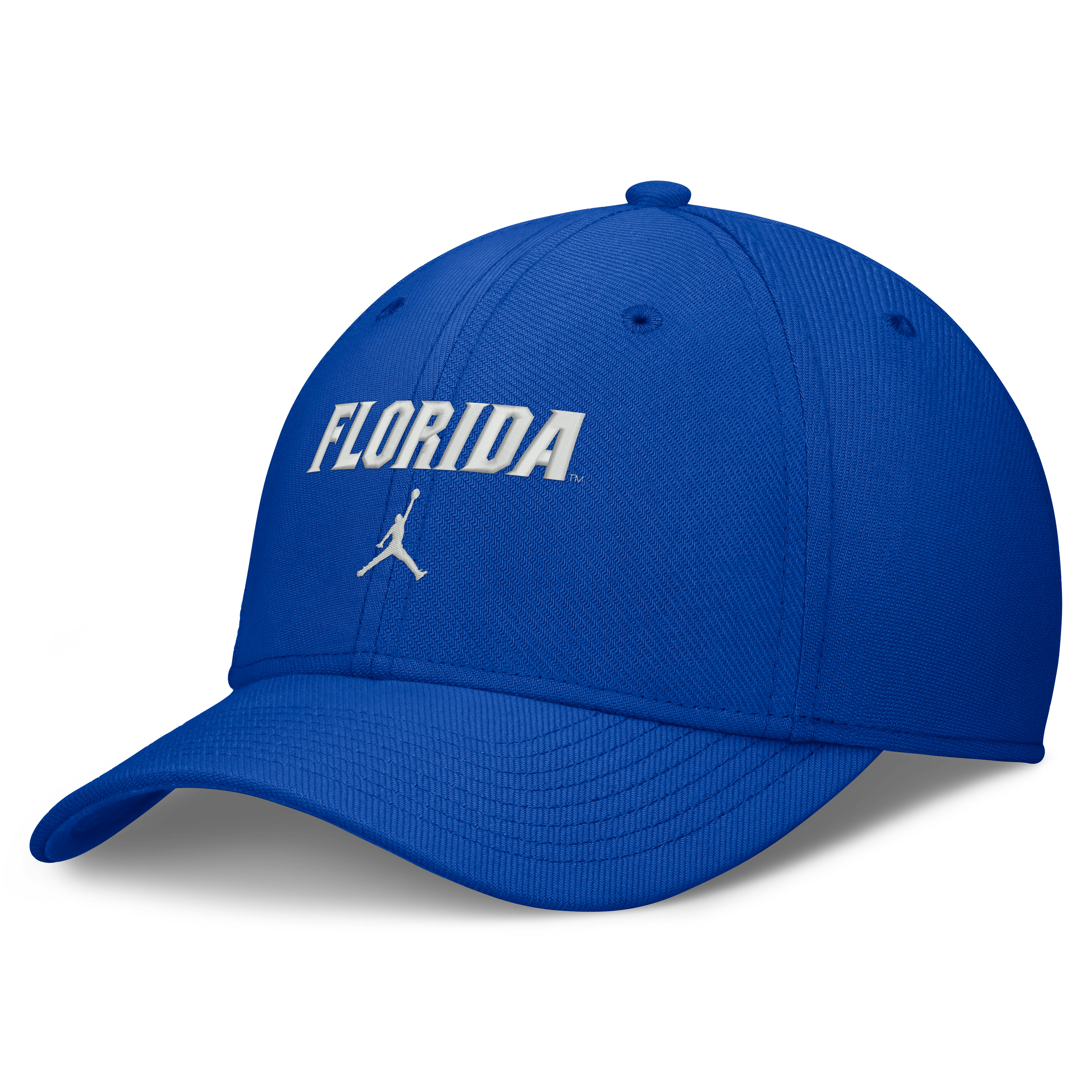 Casquette Jordan Brand Royal Florida Gators Rise On-Field SwooshFlex Dri-FIT Flex pour homme