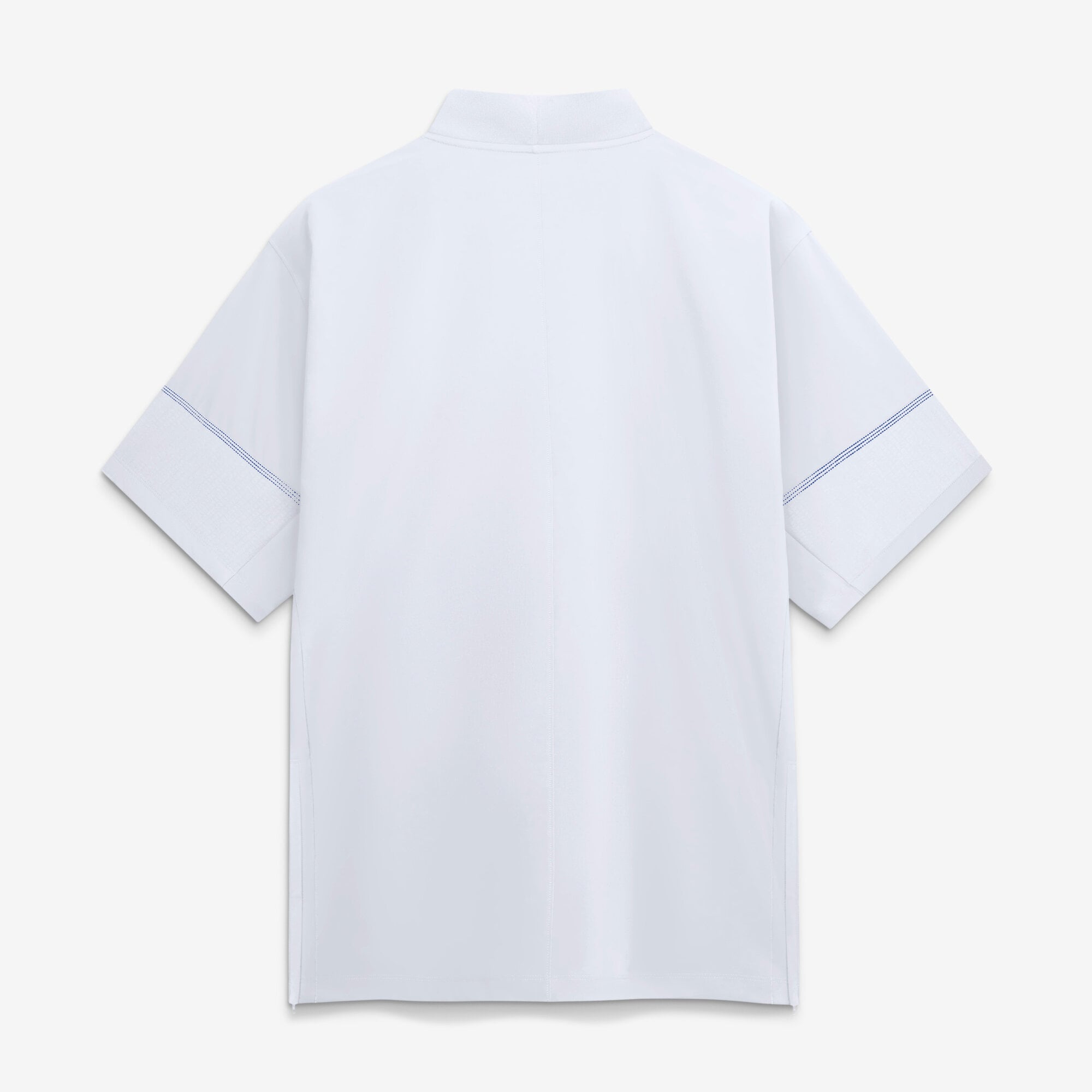 Veste d'entraîneur Jordan Brand blanche Florida Gators 2026 Sideline à manches courtes et fermeture éclair au quart pour homme
