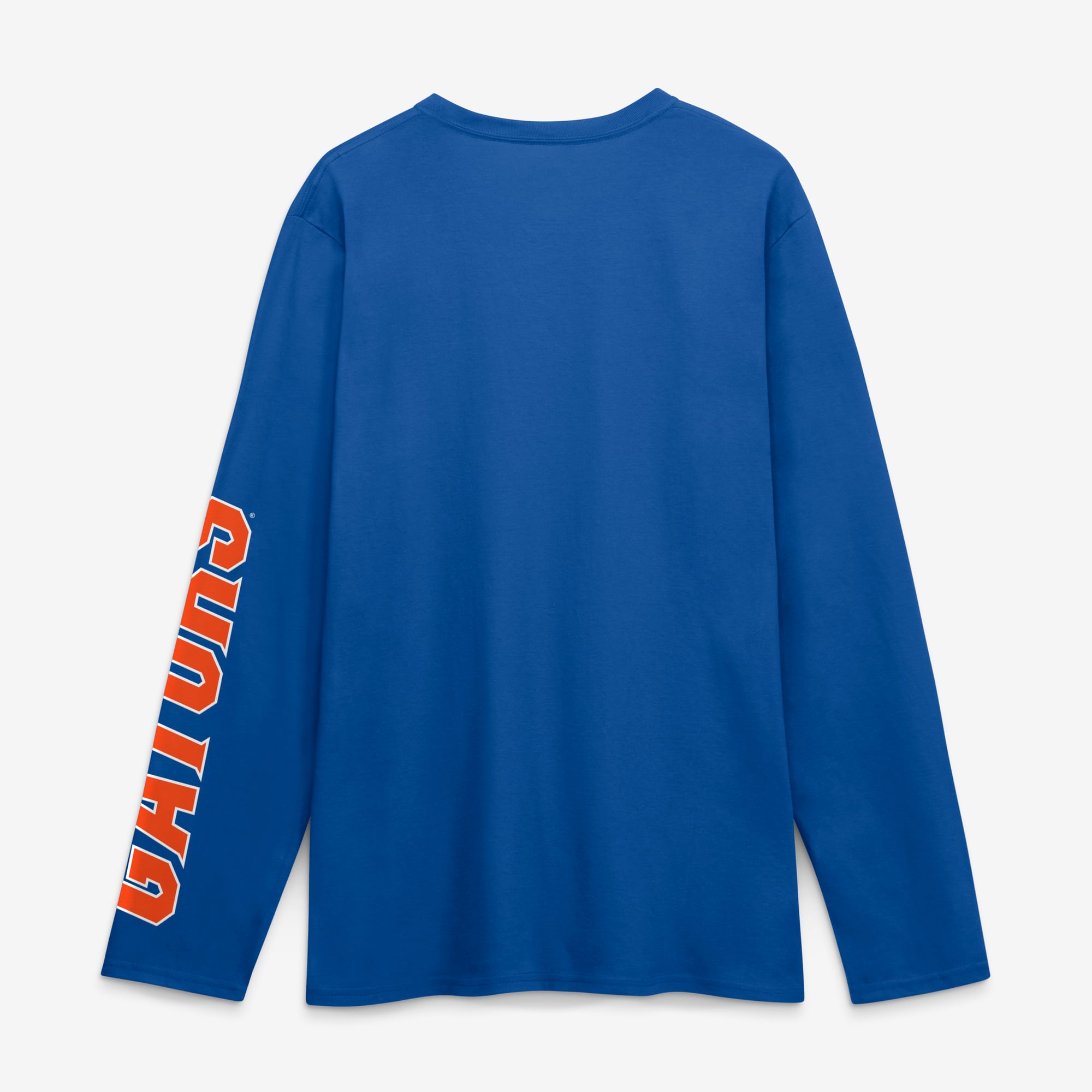T-shirt à manches longues pour homme, logo royal des Florida Gators, avec principal
