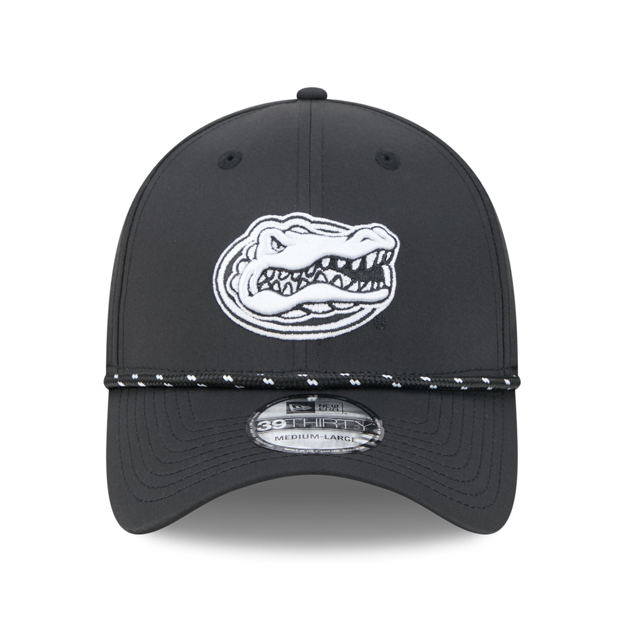 Casquette extensible New Era noire Florida Gators Performance Rope 39THIRTY pour homme
