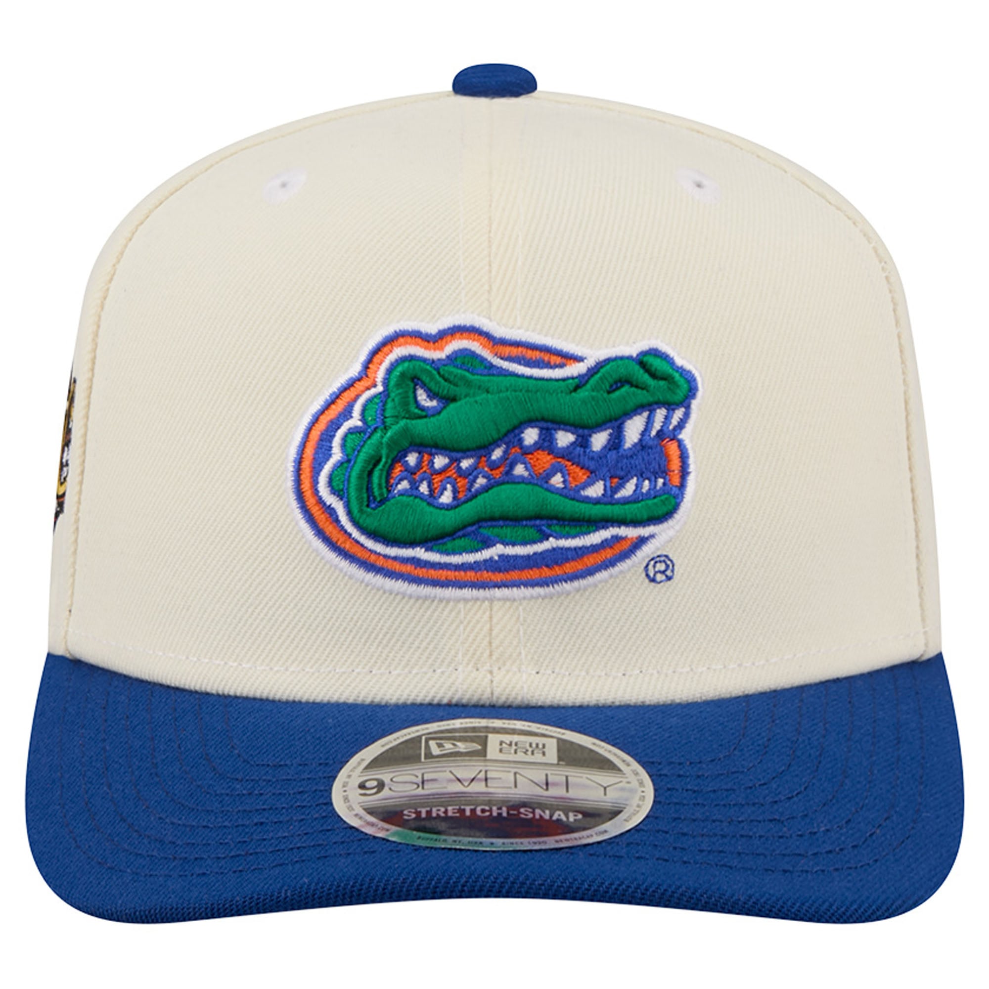 Men's New Era Cream/Royal Florida Gators America's 250th 9SEVENTY Adjustable Hat