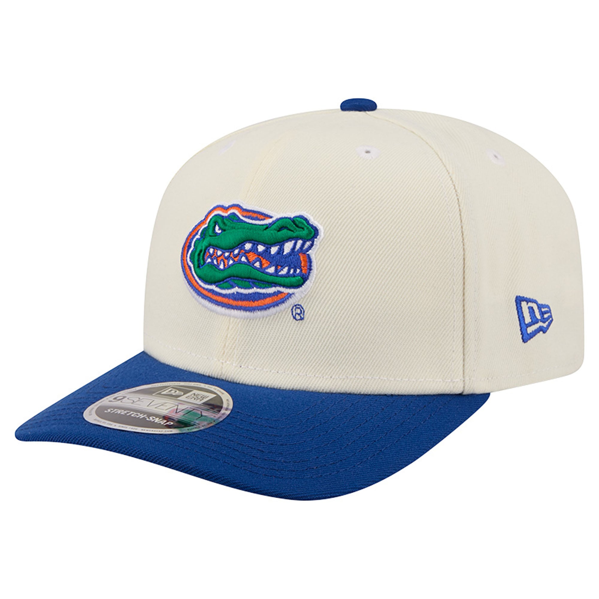 Men's New Era Cream/Royal Florida Gators America's 250th 9SEVENTY Adjustable Hat