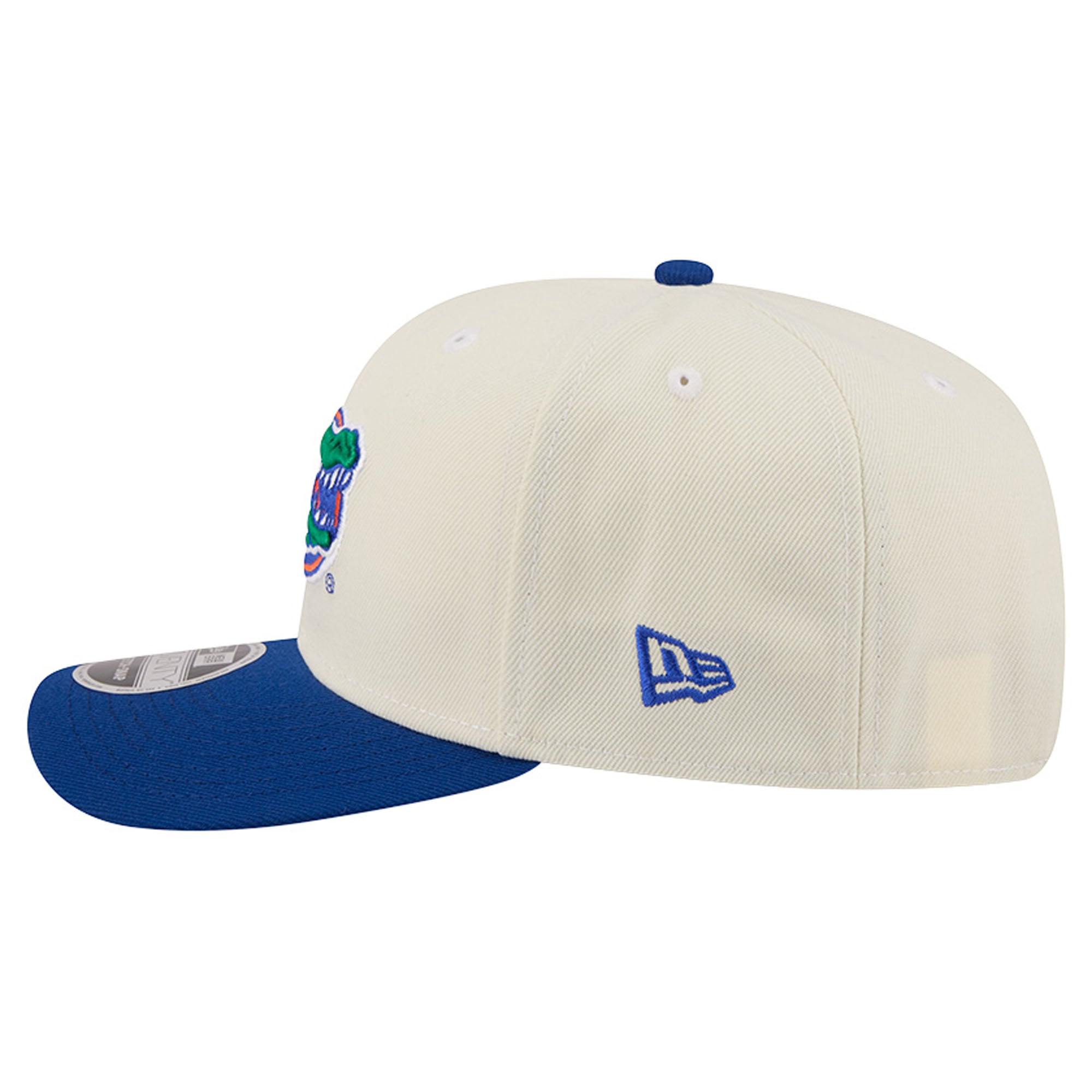 Men's New Era Cream/Royal Florida Gators America's 250th 9SEVENTY Adjustable Hat