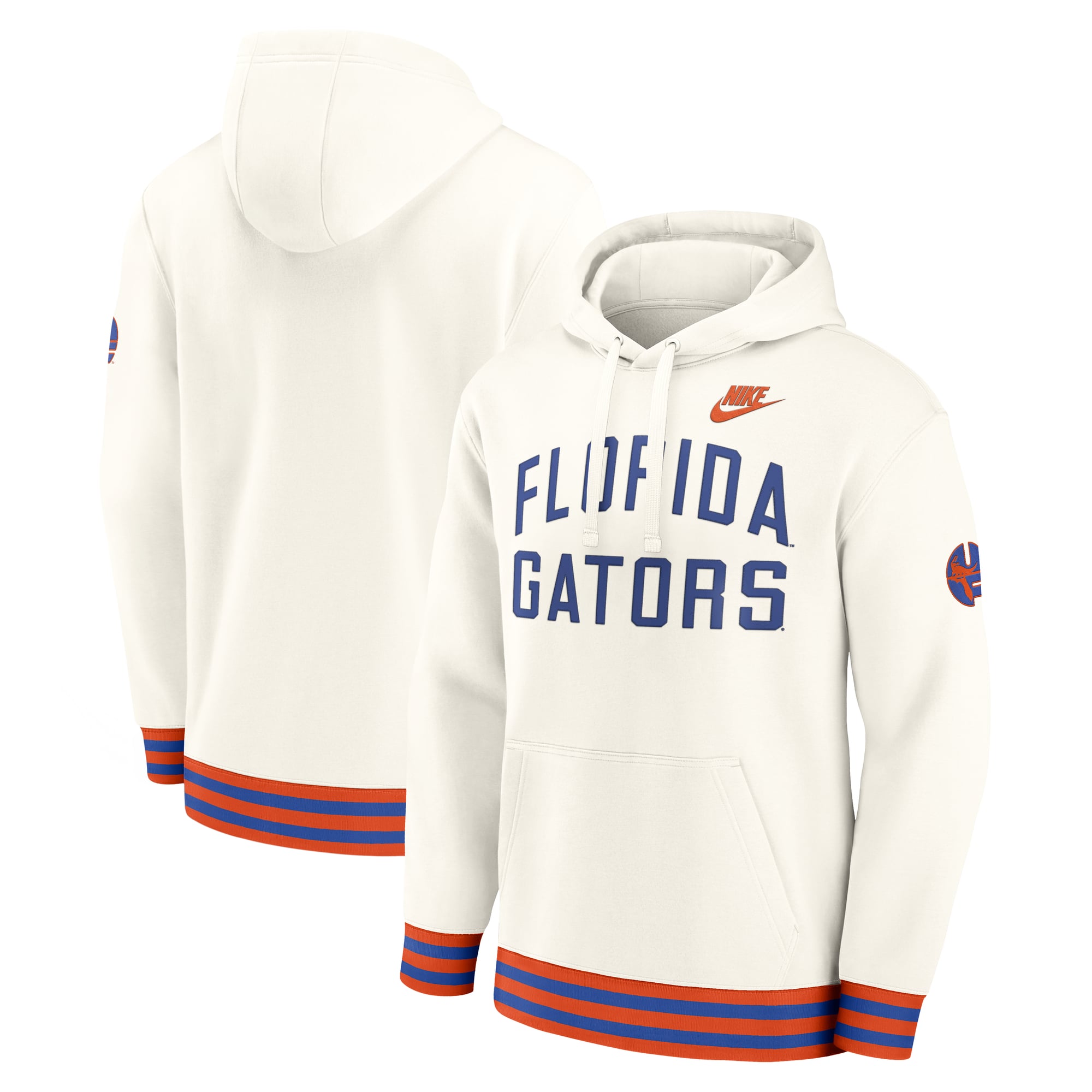 Sweat à capuche rétro Nike Florida Gators Legacy couleur crème pour homme