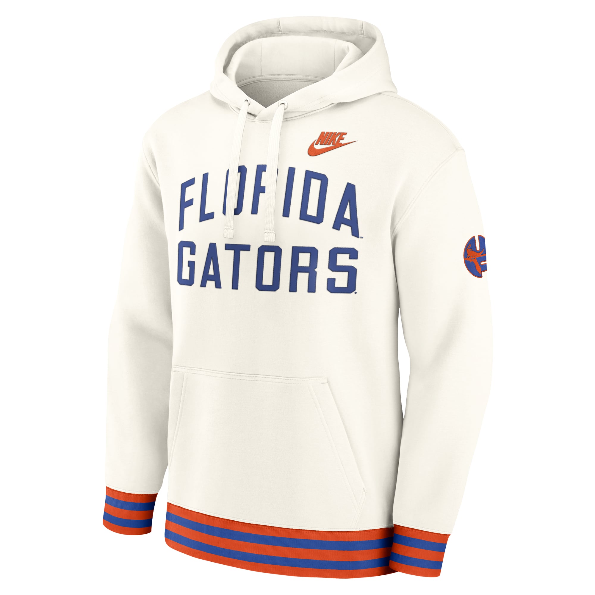 Sweat à capuche rétro Nike Florida Gators Legacy couleur crème pour homme