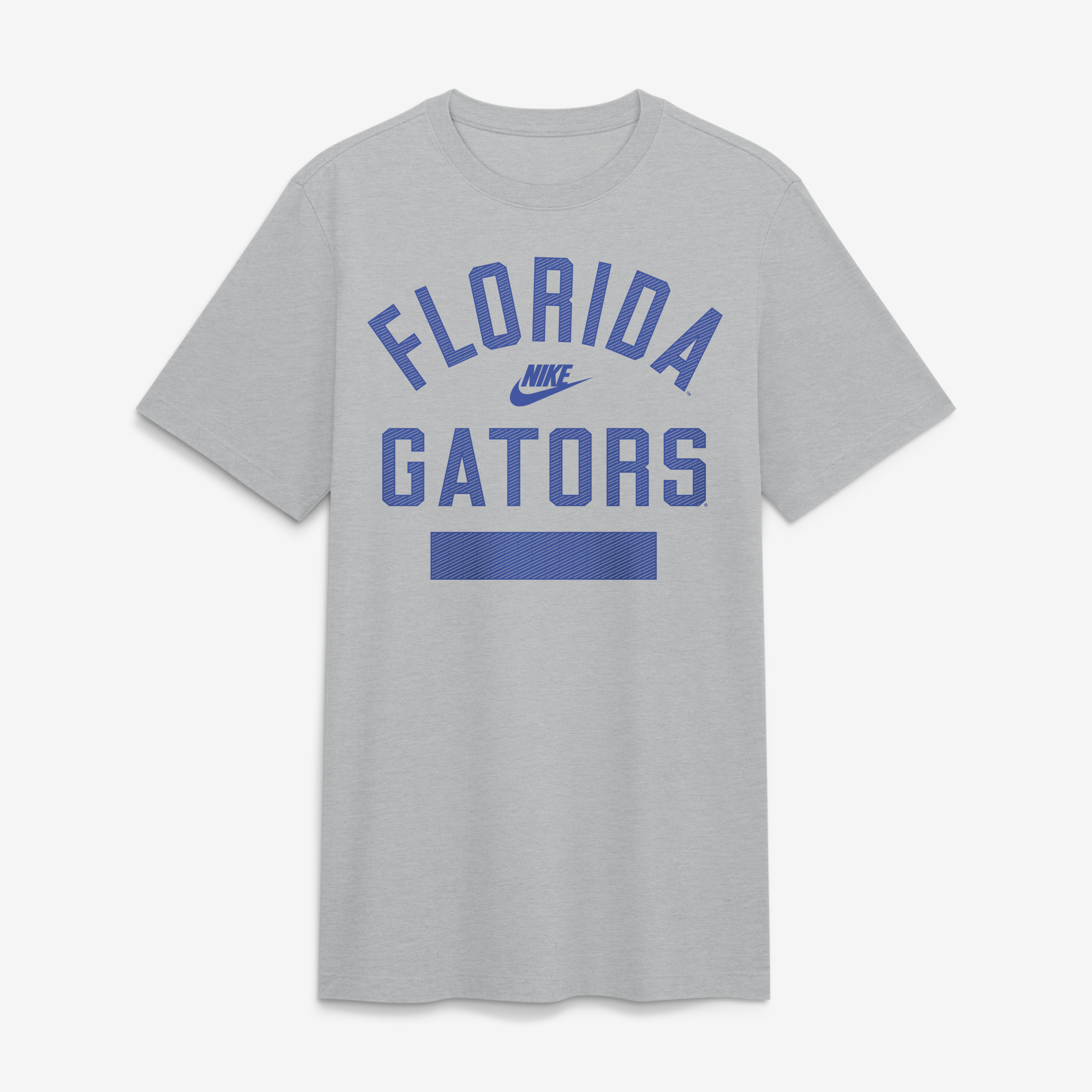 Men's Nike Heather Gray Florida Gators Arch Wordmark Legacy Tri-Blend T-Shirt