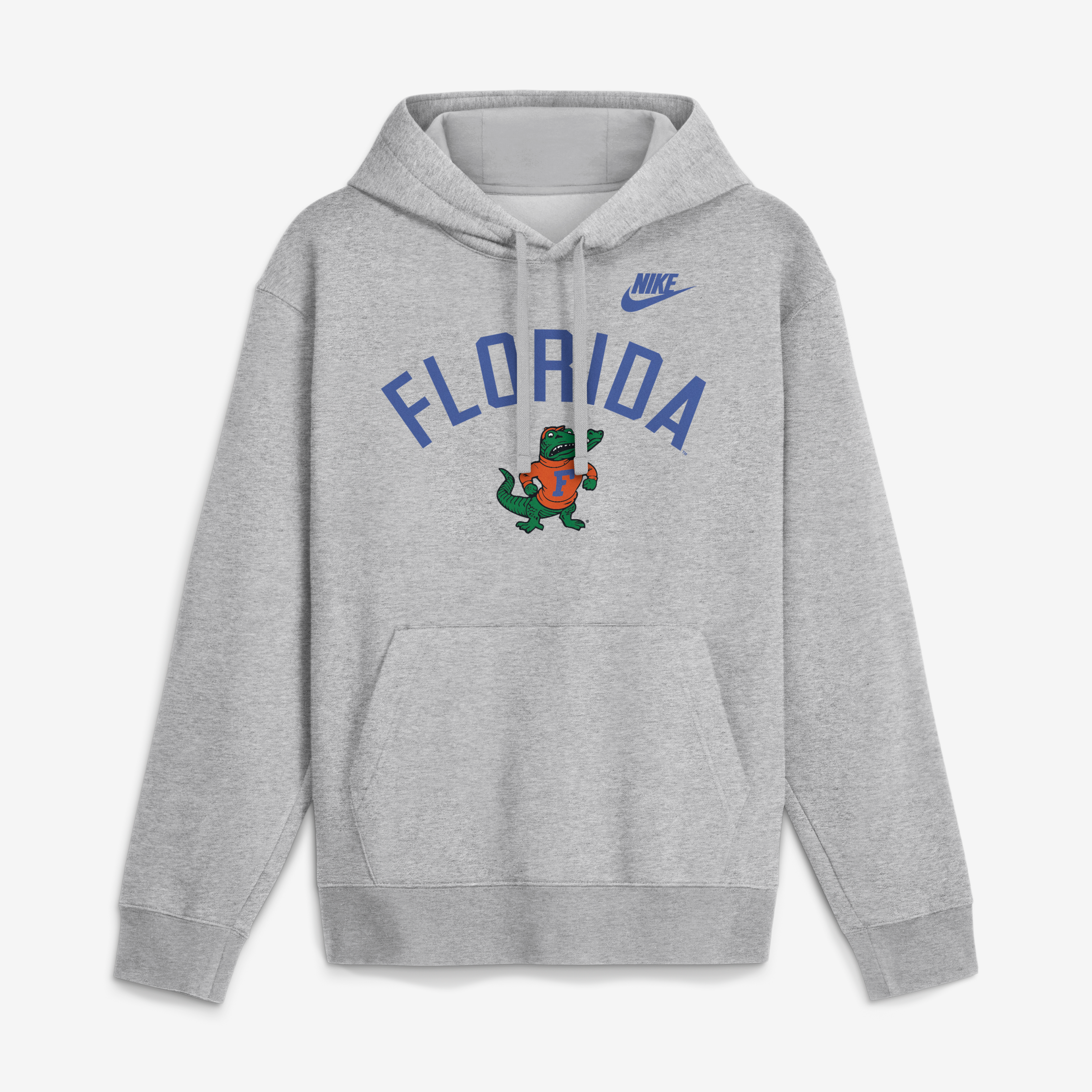 Men's Nike Heather Gray Florida Gators Legacy Arch Club Hoodie