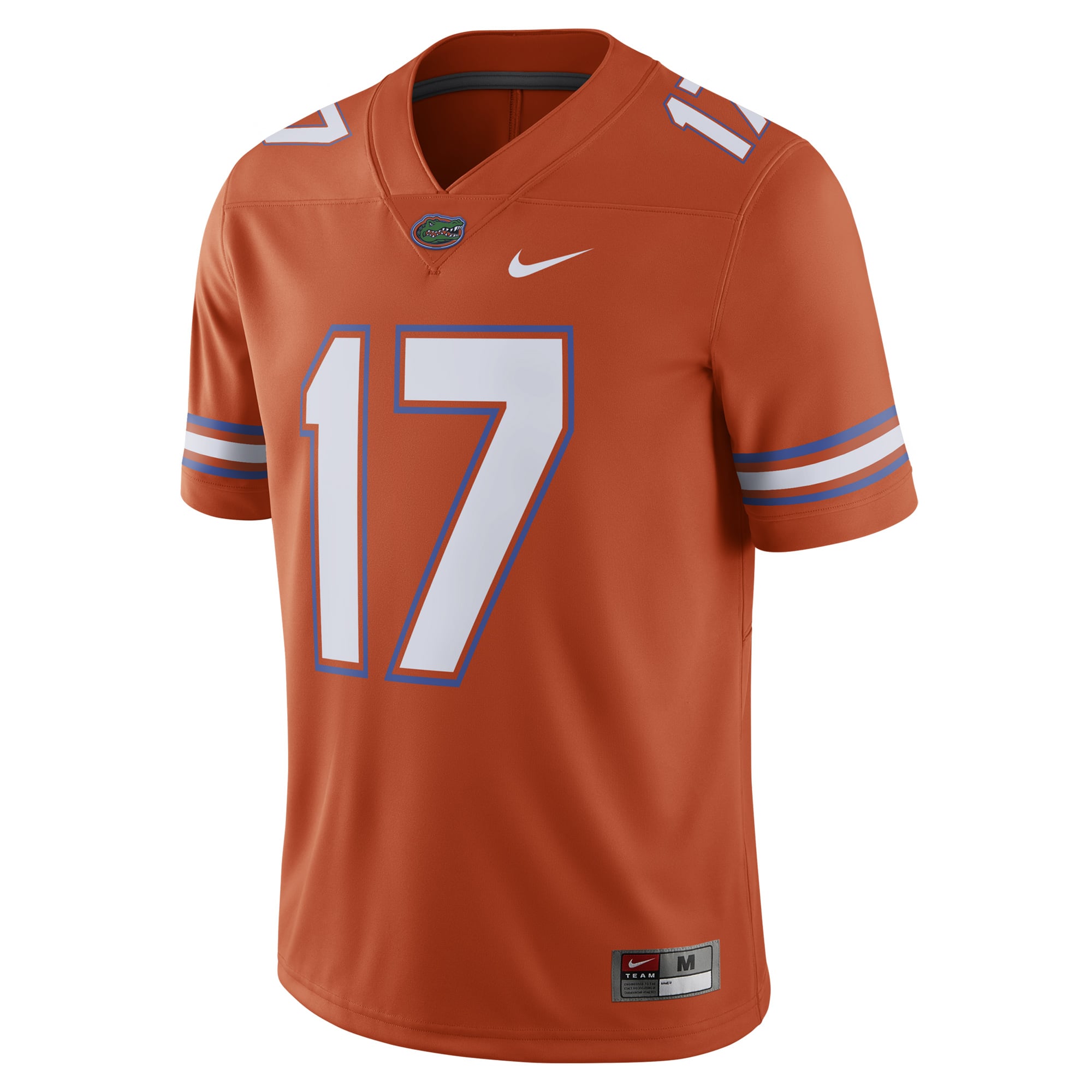 Men's Nike #17 Orange Florida Gators Game Football Jersey