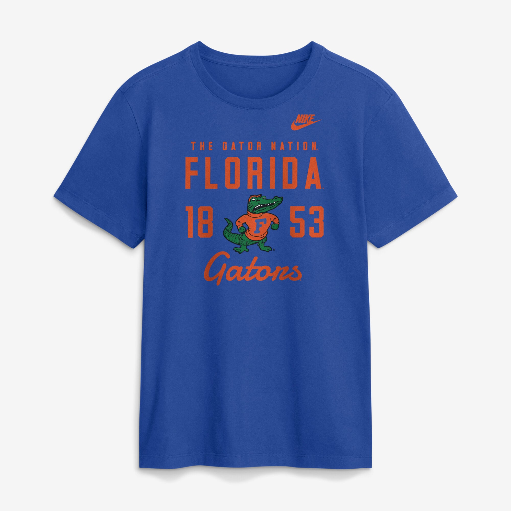 T-shirt Nike Royal Florida Gators Legacy Stacked Established pour homme