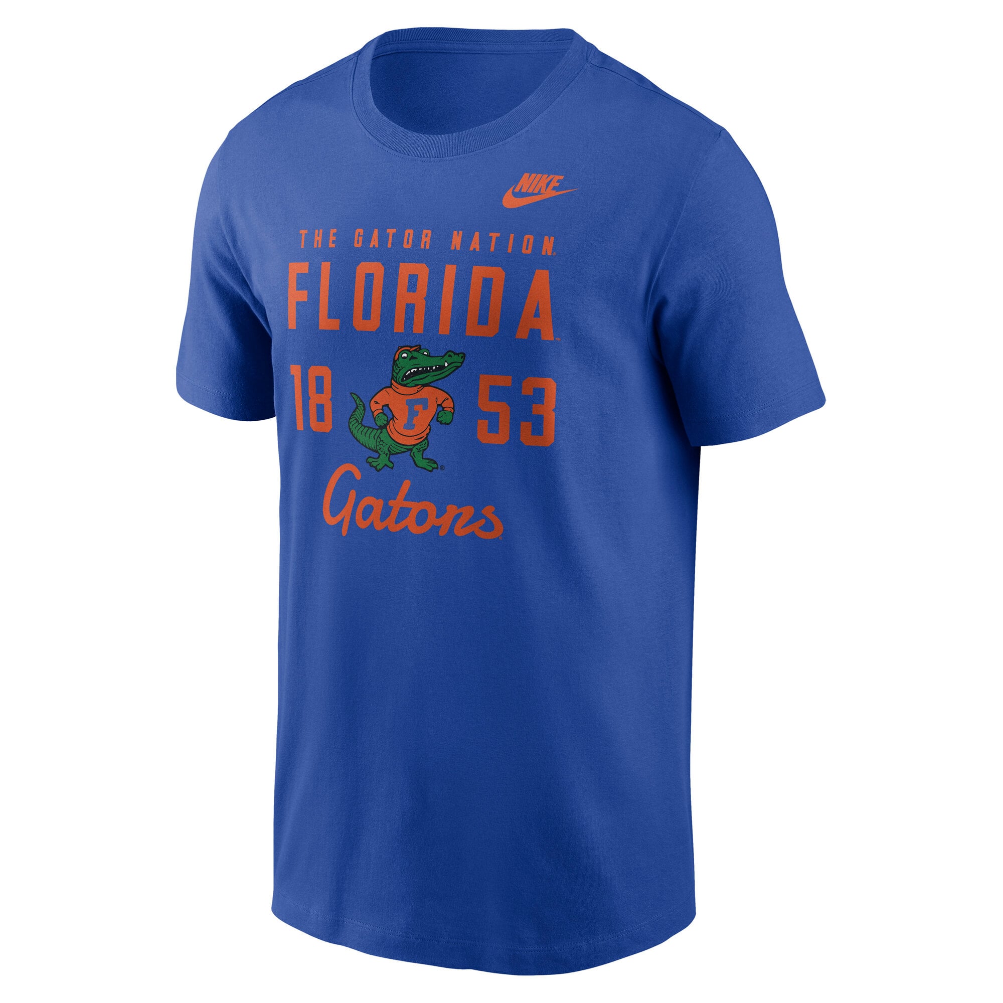 T-shirt Nike Royal Florida Gators Legacy Stacked Established pour homme