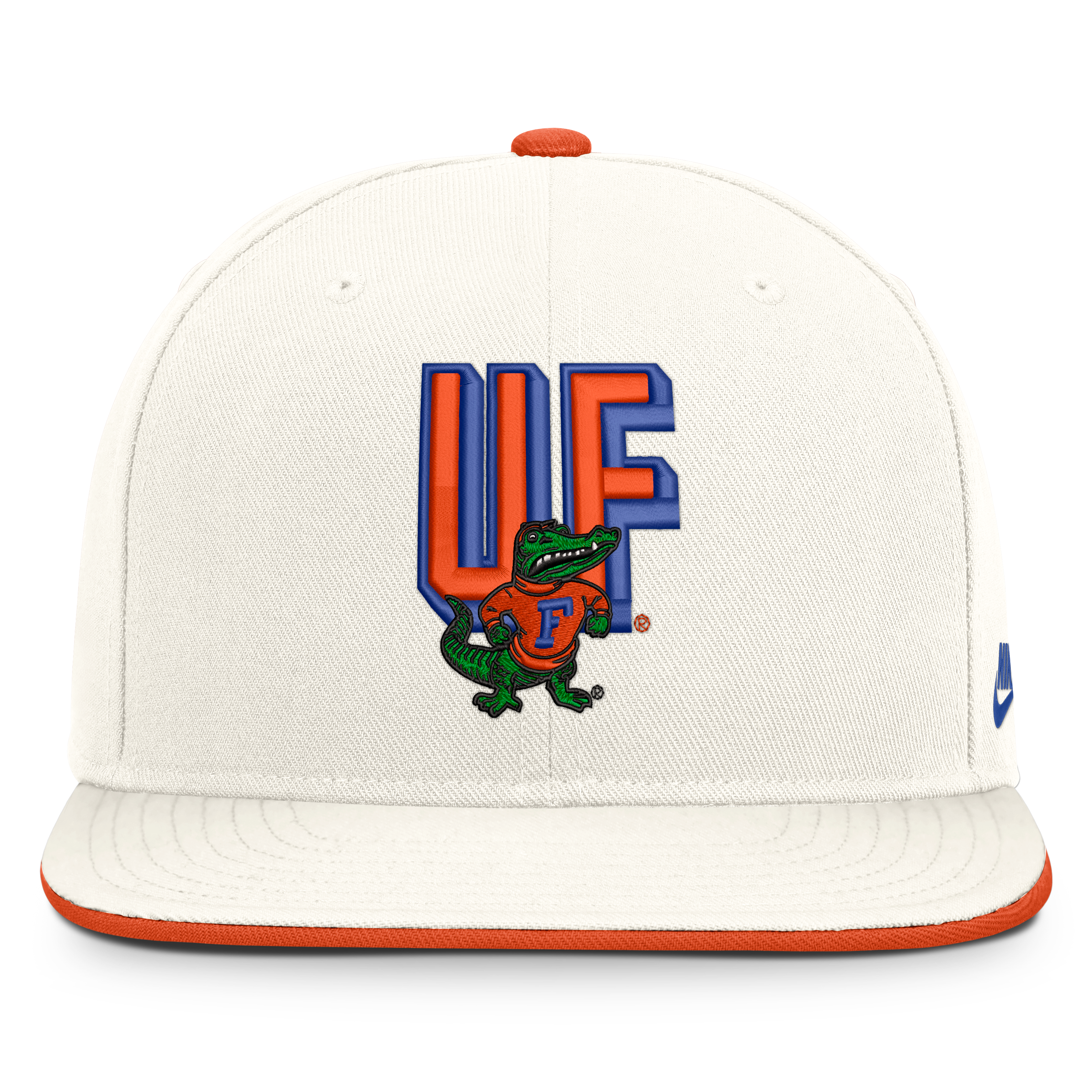 Men's Nike  White Florida Gators Legacy Letter & Mascot Pro Snapback Hat