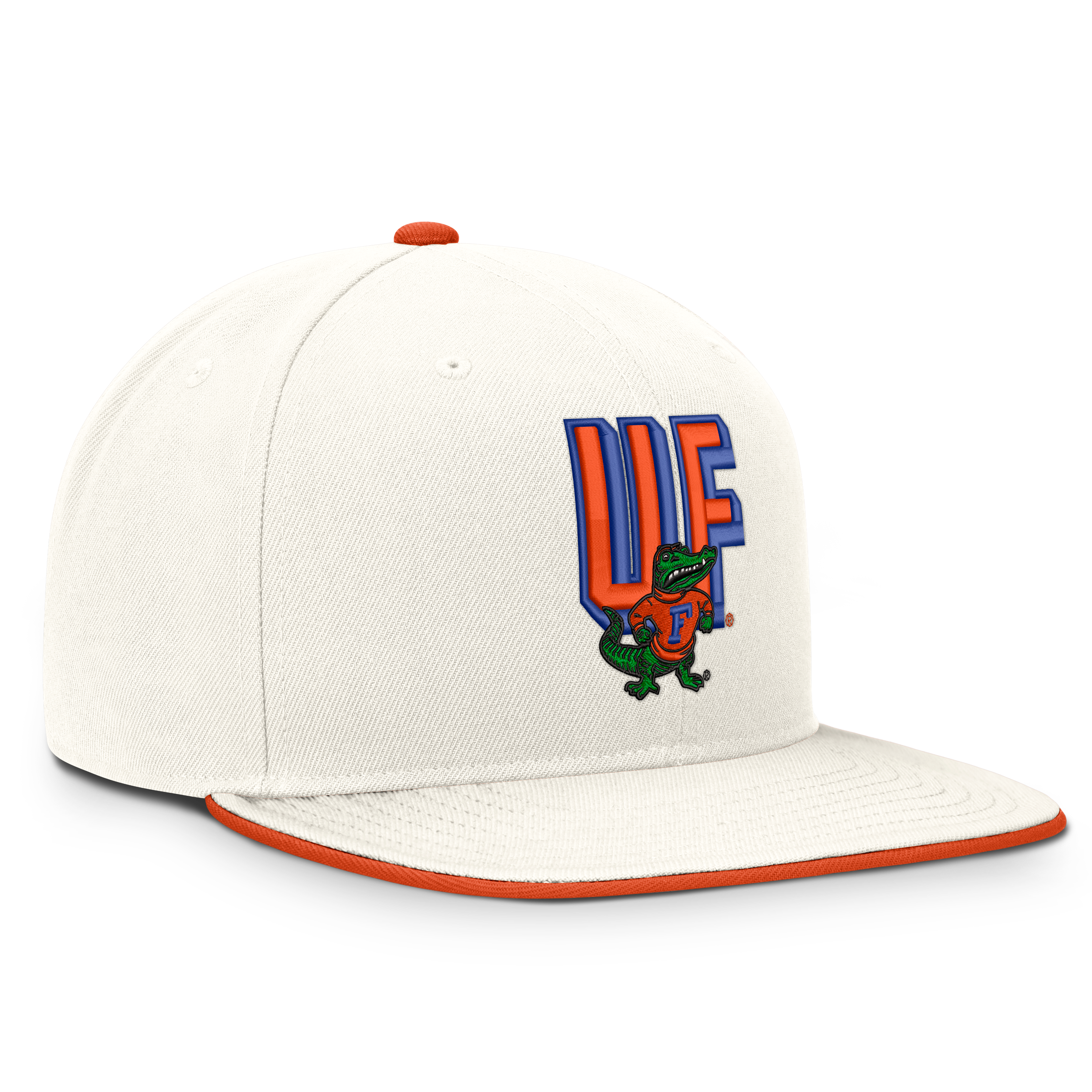Men's Nike  White Florida Gators Legacy Letter & Mascot Pro Snapback Hat