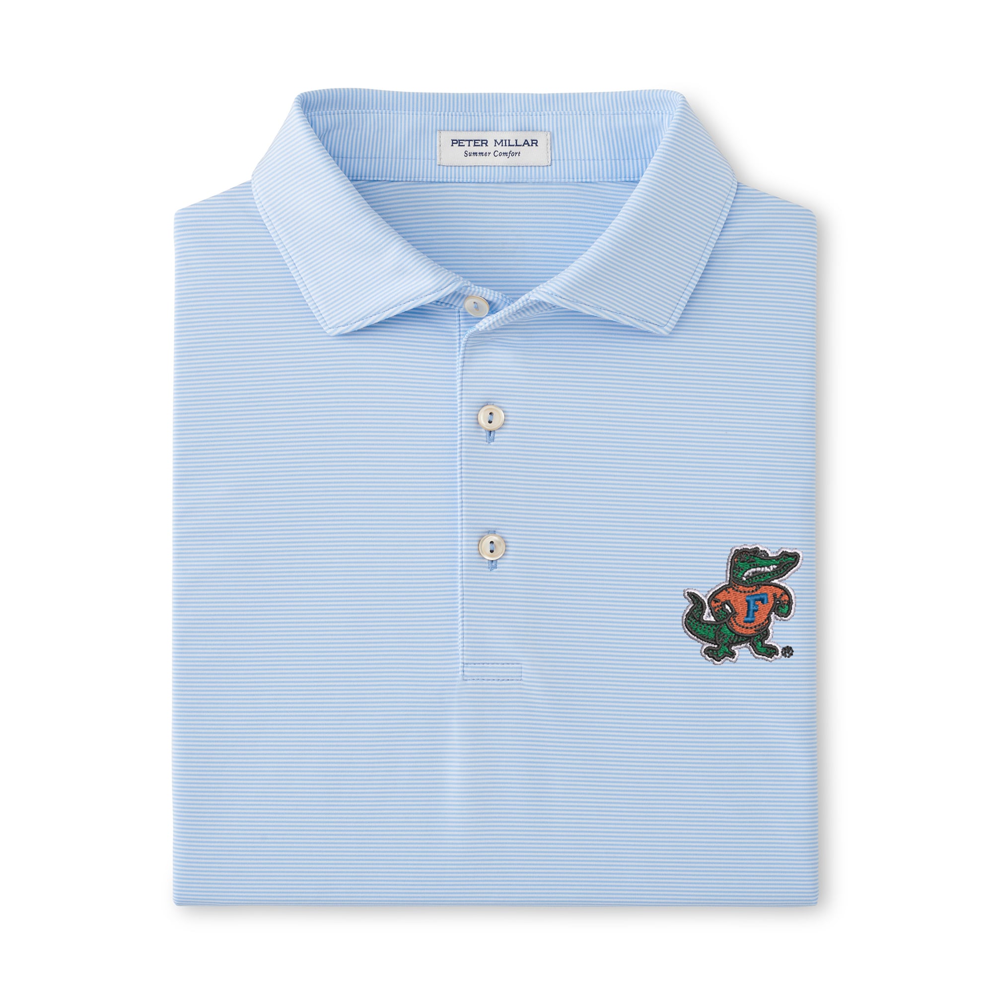 Polo de performance Peter Millar bleu clair Florida Gators Jubilee pour homme