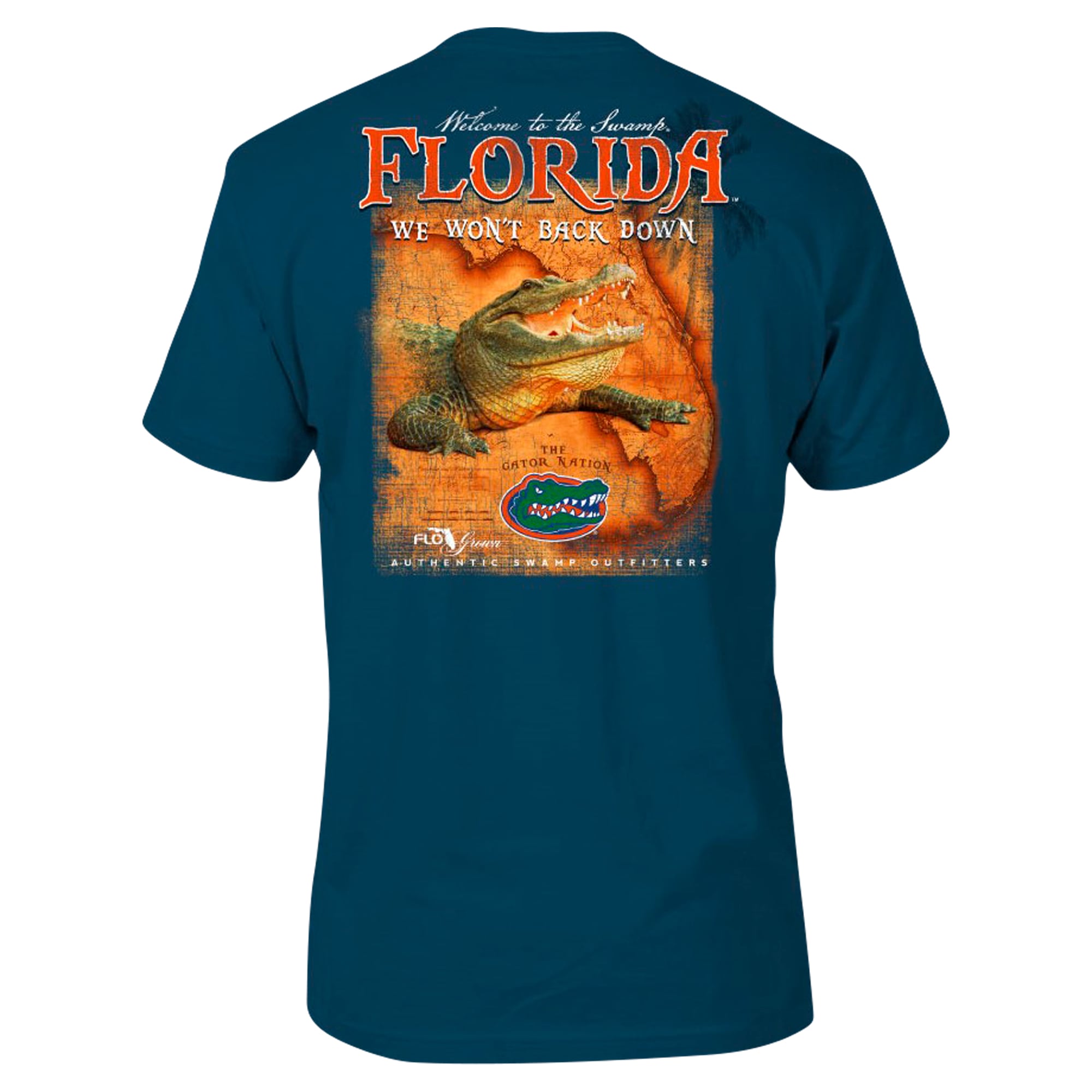T-shirt pour homme Royal Florida Gators We Won't Back Down