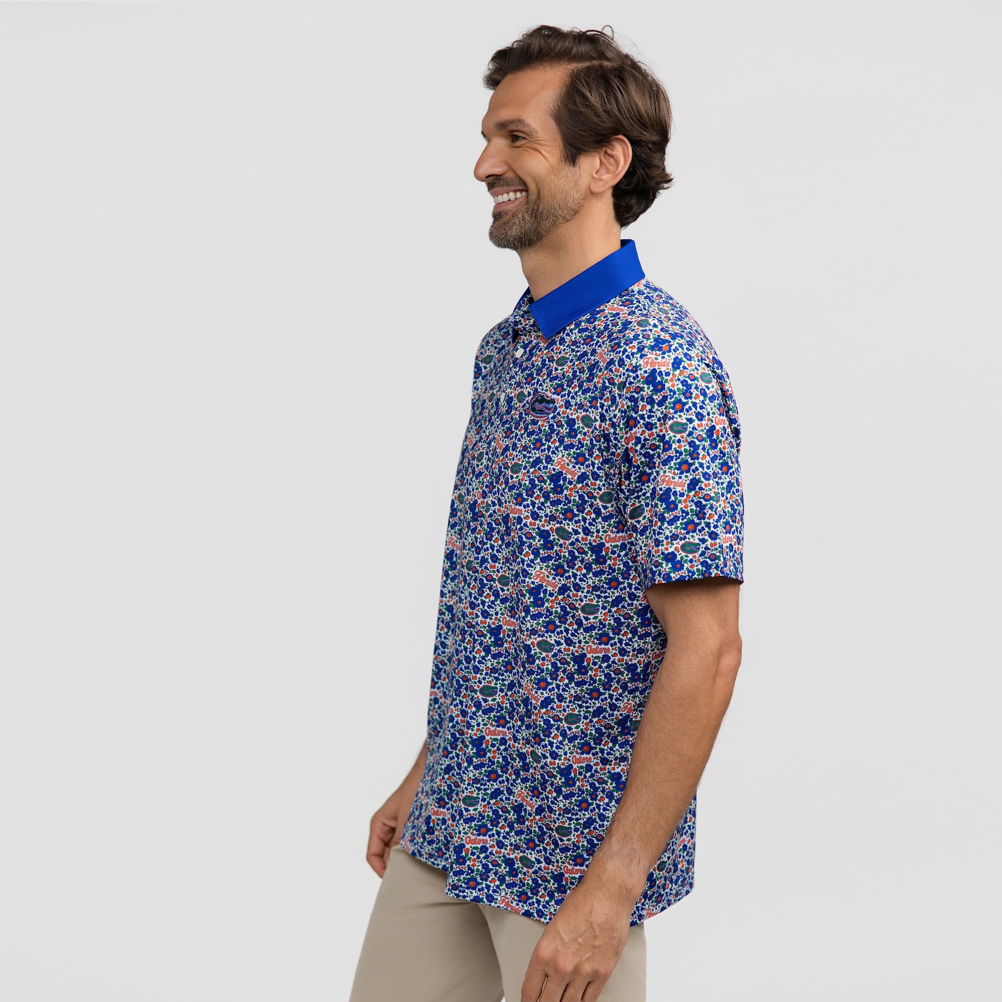 Polo Teddy Smith & Quinn Royal Florida Gators Poppies pour homme