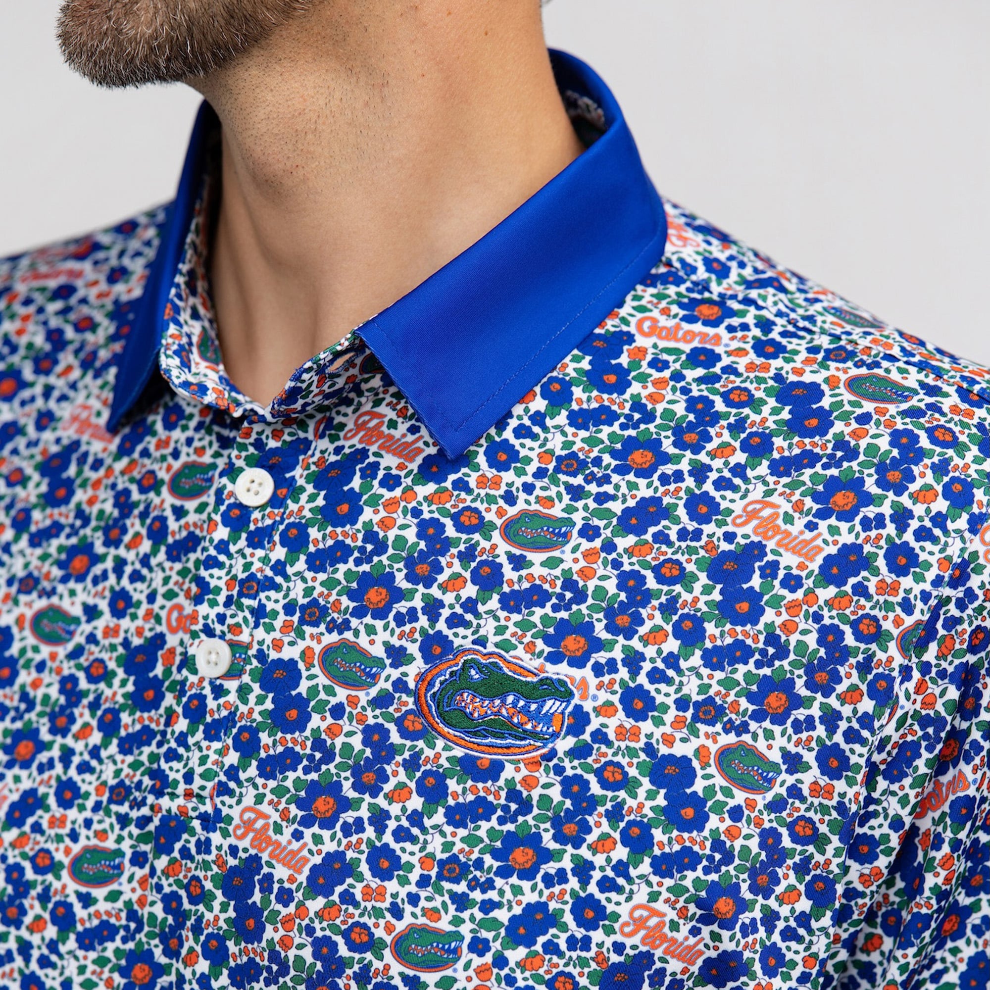 Polo Teddy Smith & Quinn Royal Florida Gators Poppies pour homme
