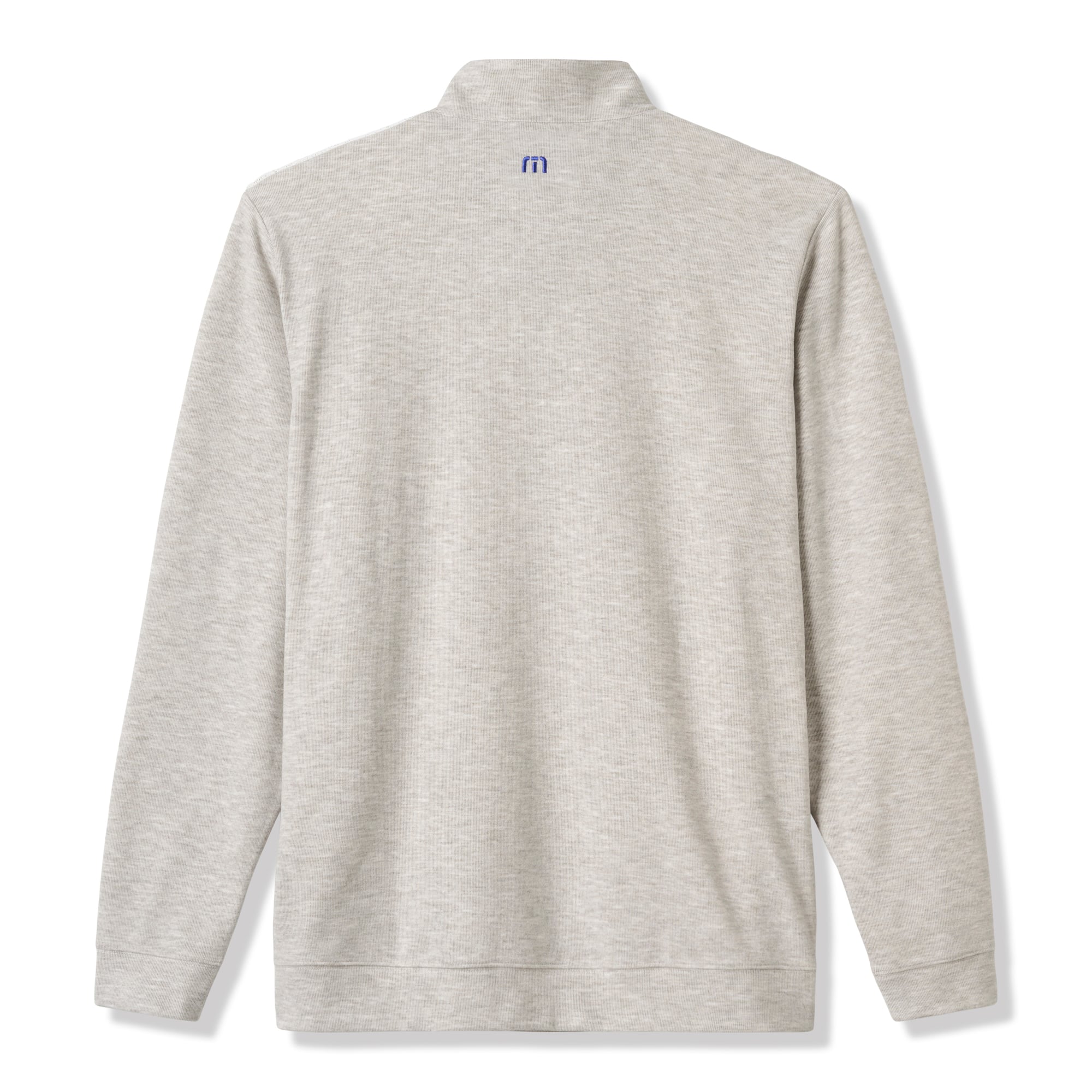 Men's TravisMathew Heather Gray Florida Gators Cloud Home Game Quarter-Zip Tri-Blend Pullover
